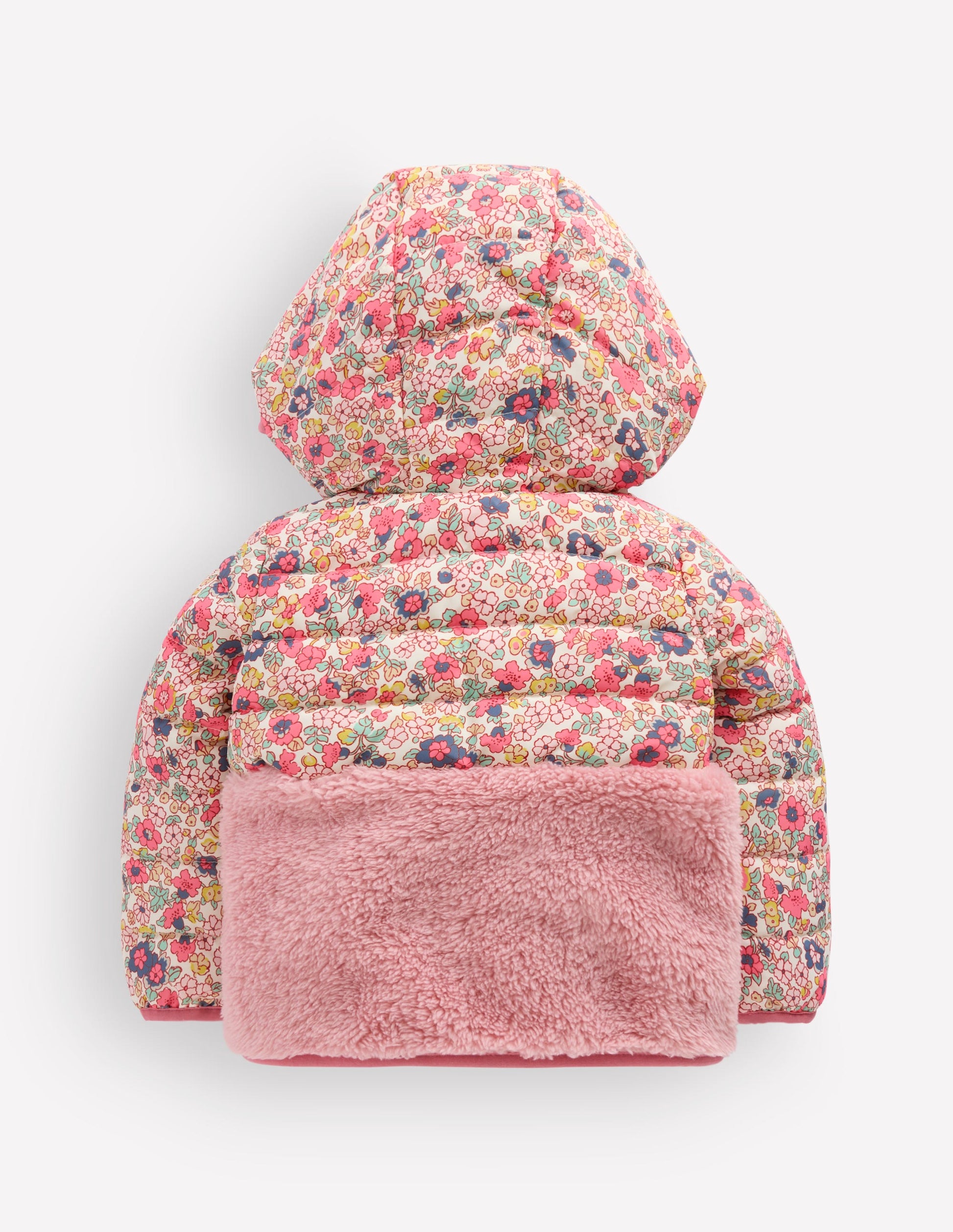 Mixed Borg Jacket-Multi Ditsy Floral-2