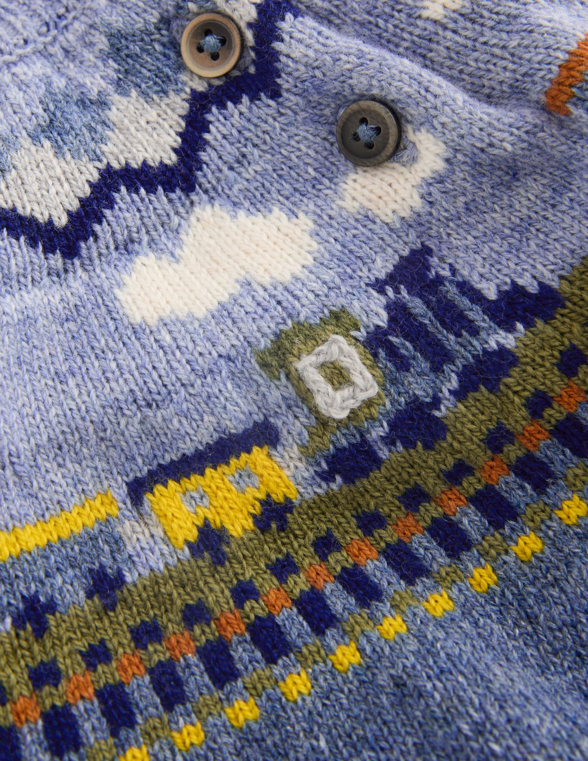Fair isle Jumper-Glacier Blue Marl Train - Image 4