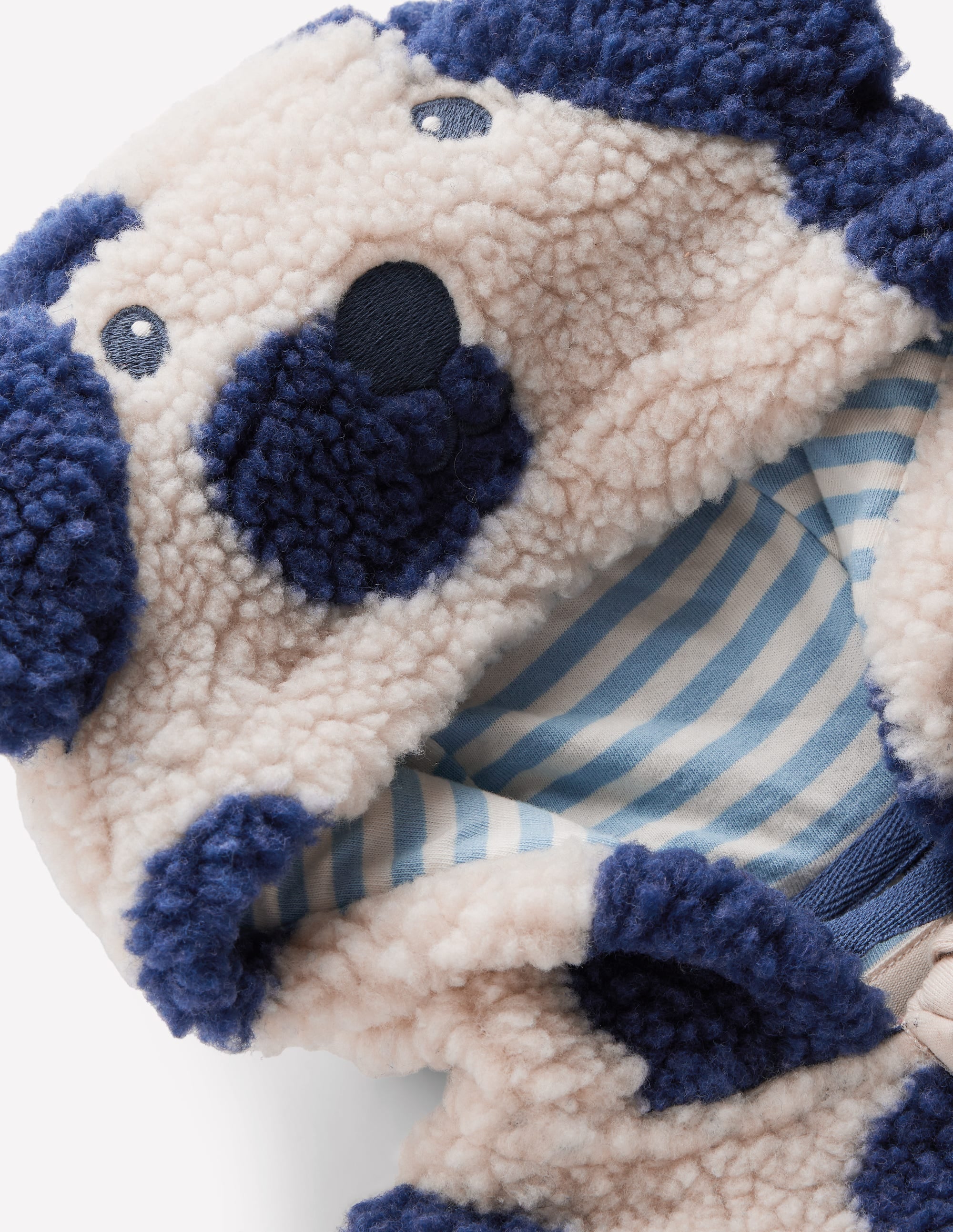 Novelty Cosy Borg Jacket-Navy & Ivory Dog - Image 4