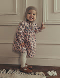 Smocked Occasion Dress-Pink Sprouting Garden