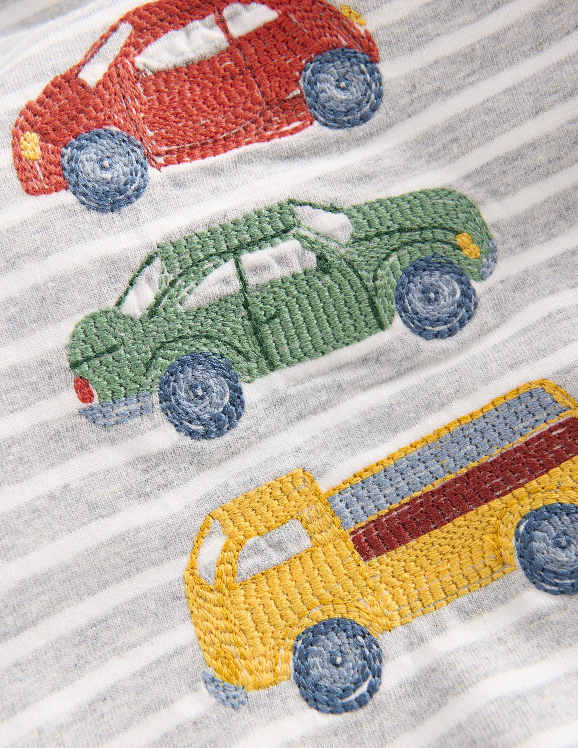 Appliqué Jersey Play Set-Green Cars-2