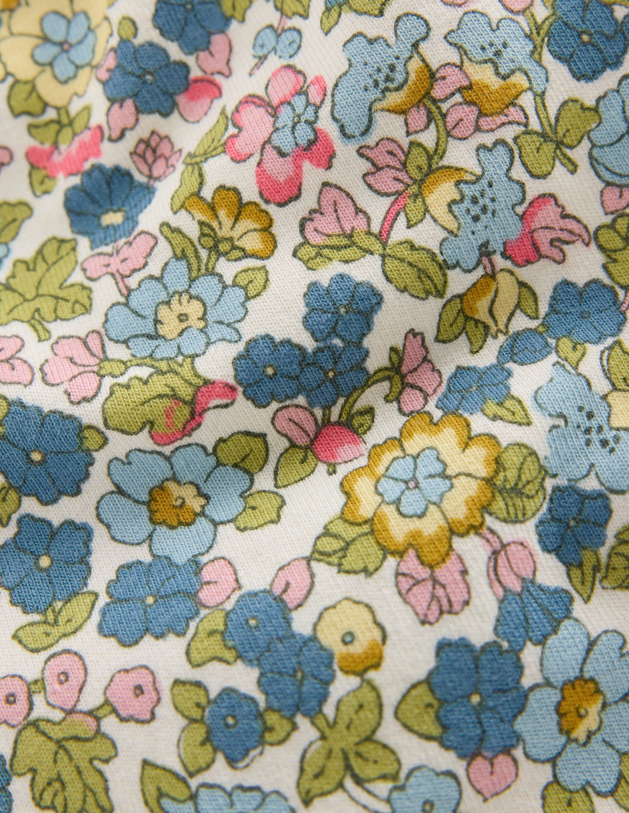 Jersey Pull-on Trousers-Blue Ditsy Floral - Image 3
