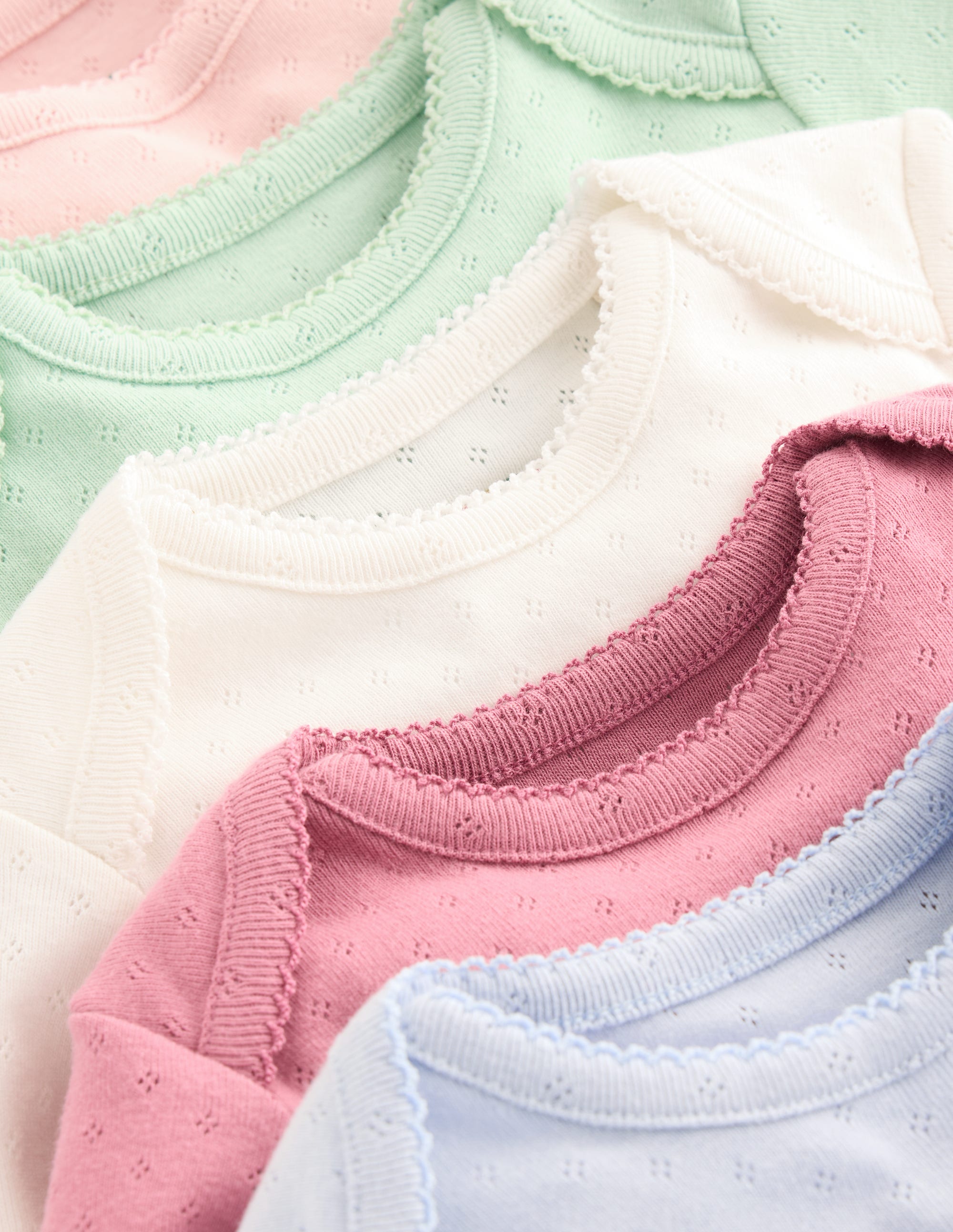 5 Pack Pointelle Bodies-Multi Rainbow - Image 3
