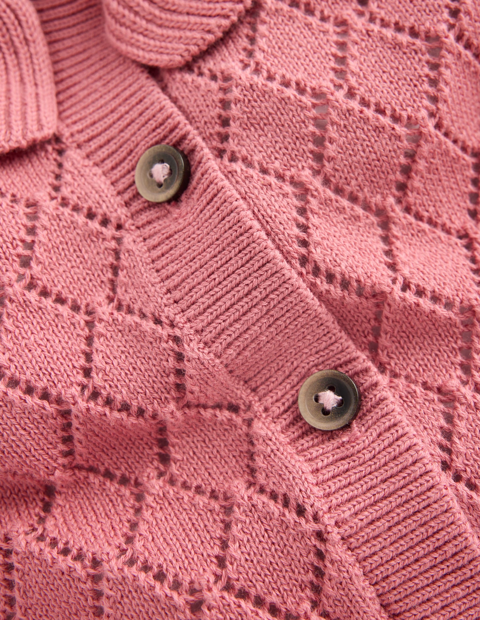 Pointelle Knitted Play Set-Vintage Rose-4