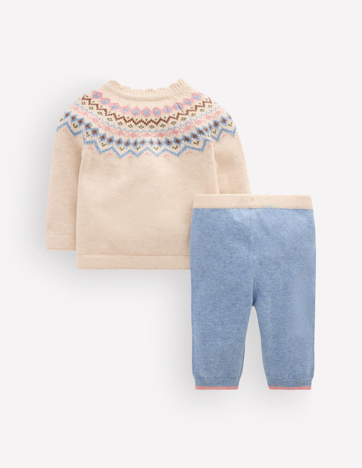 Fair Isle Knitted Play Set-Oatmeal Marl - Image 2
