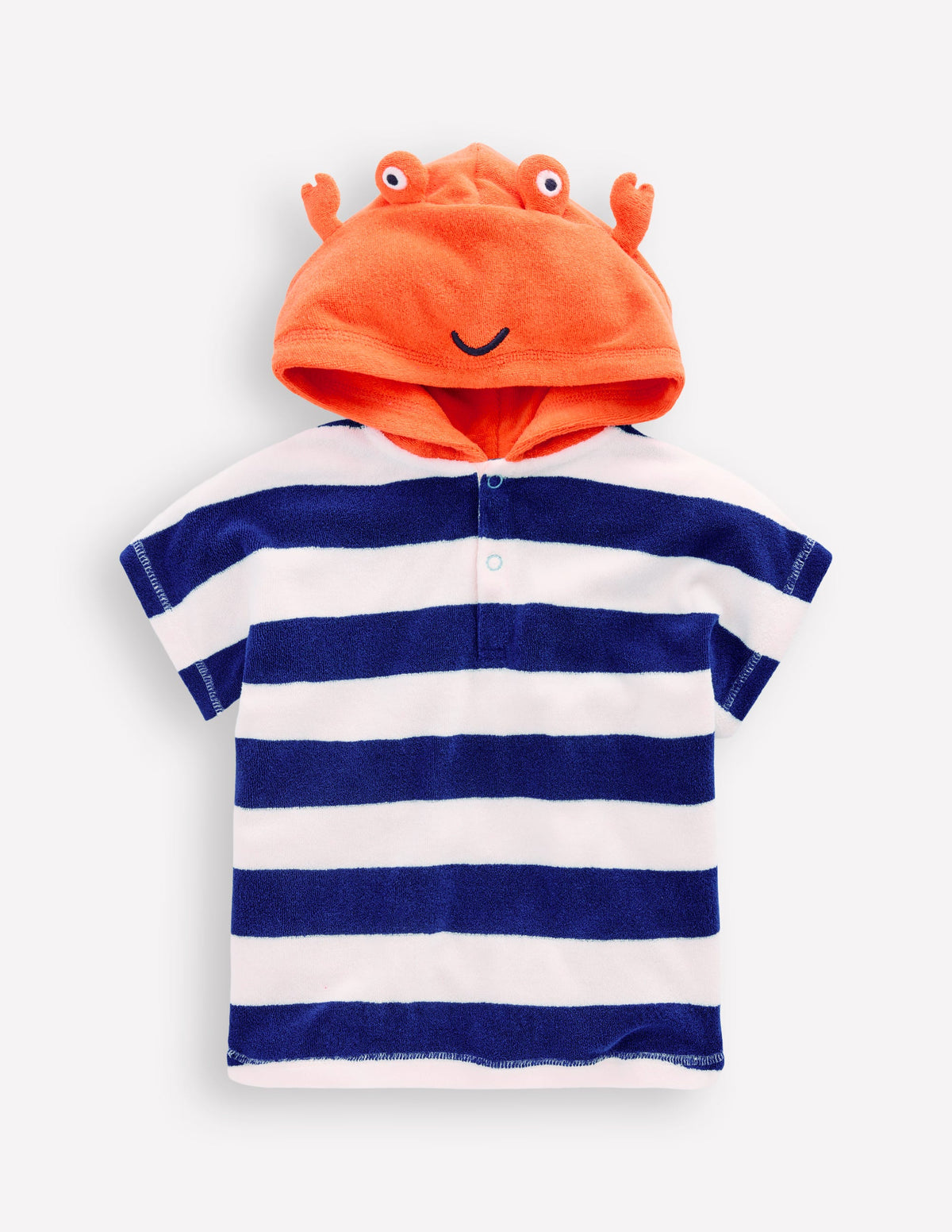 Novelty Towelling Throw-on-Blue Crab - Image 1
