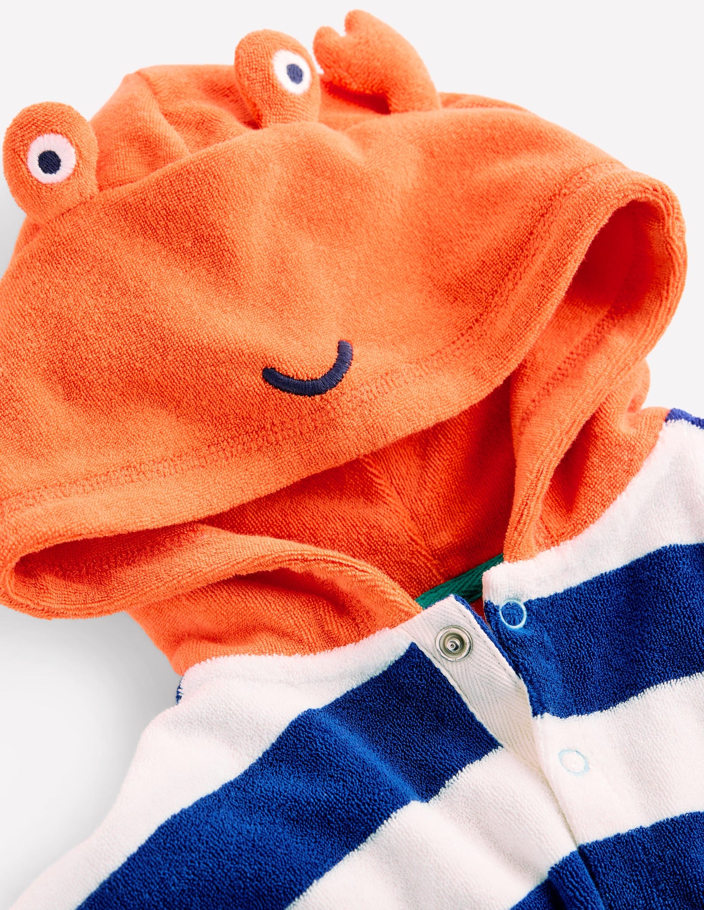 Novelty Towelling Throw-on-Blue Crab