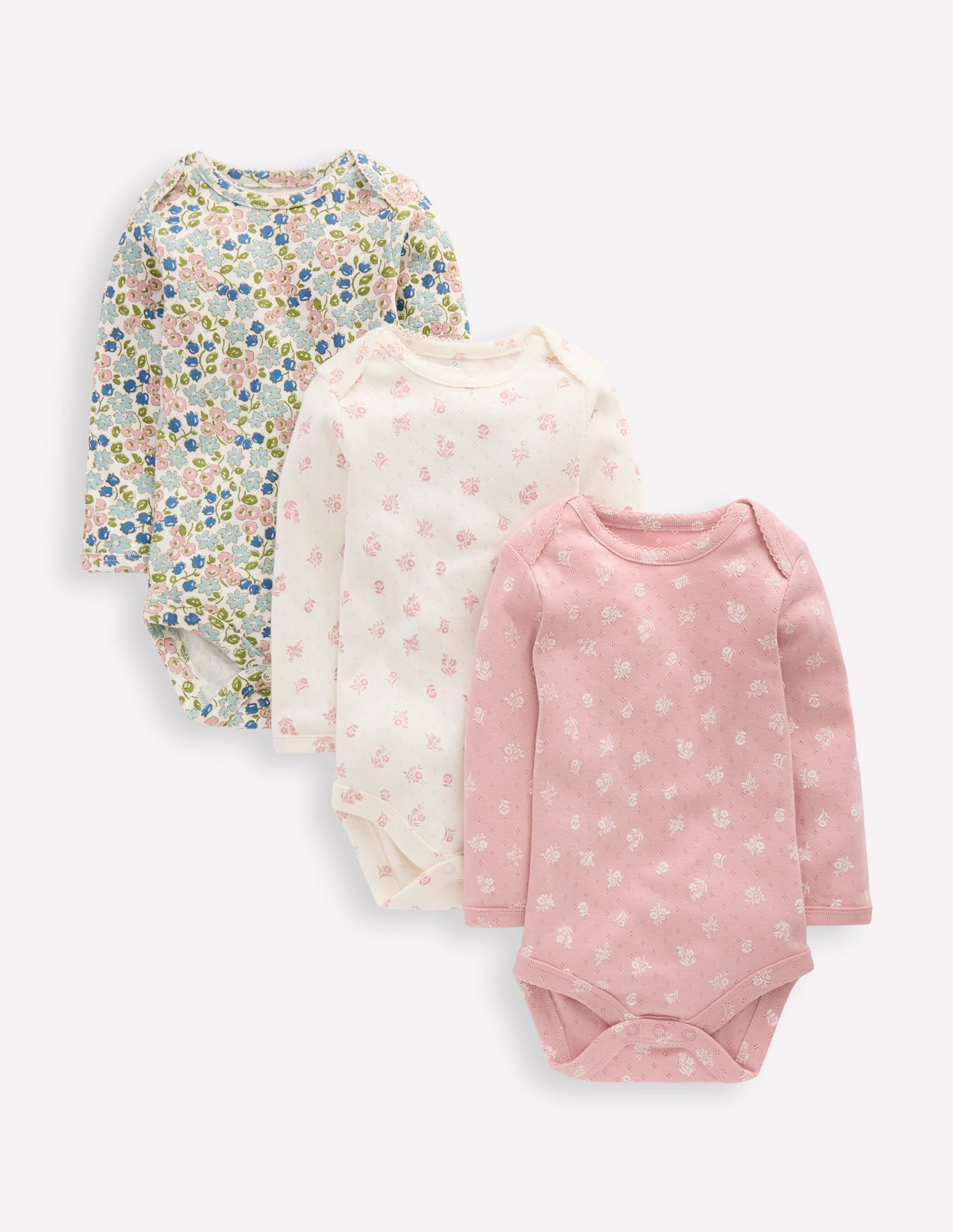 3-pack Pointelle Bodies-Multi Ditsy Floral - Image 1