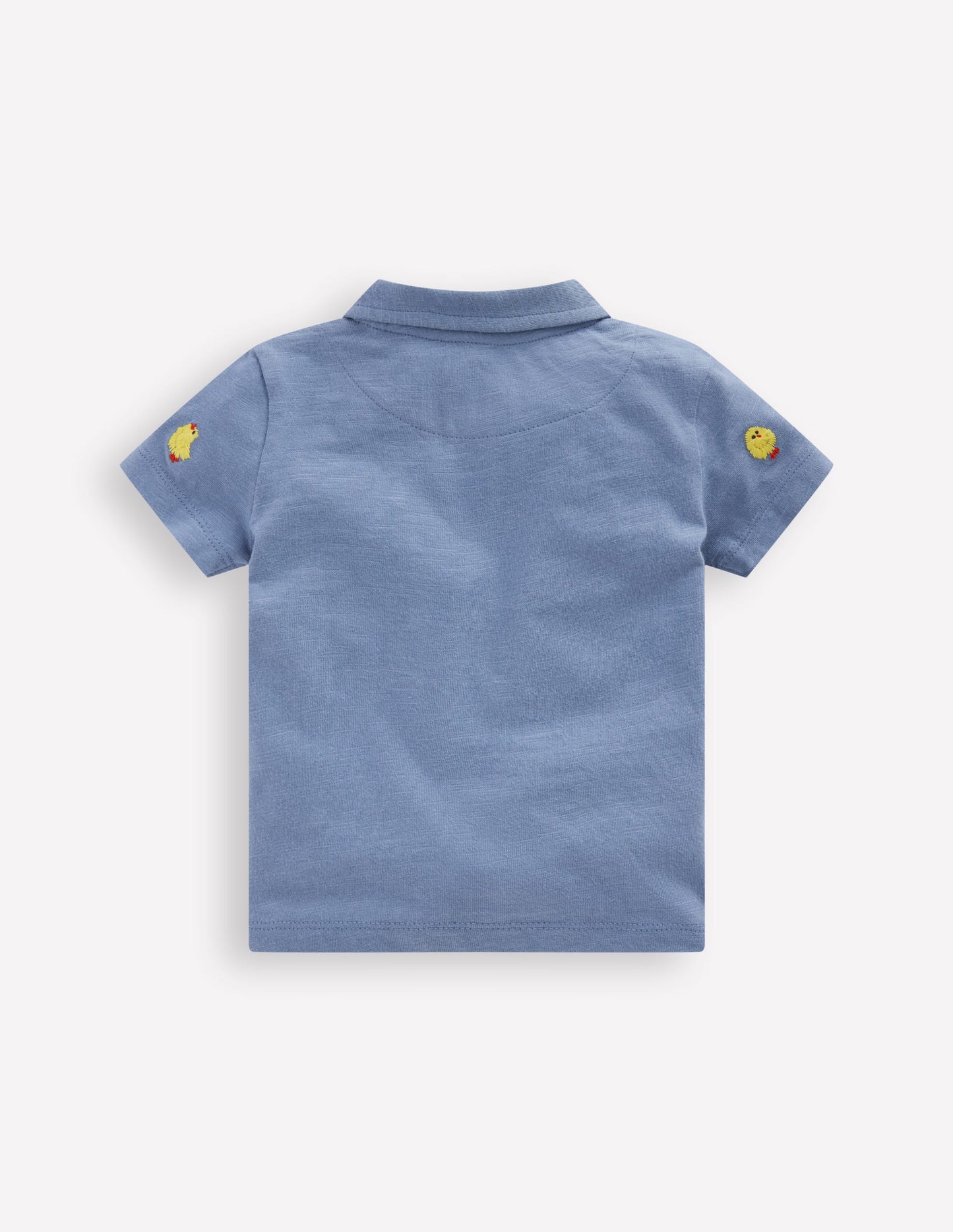 Embroidered Polo-Light Blue Fluffy Chicks