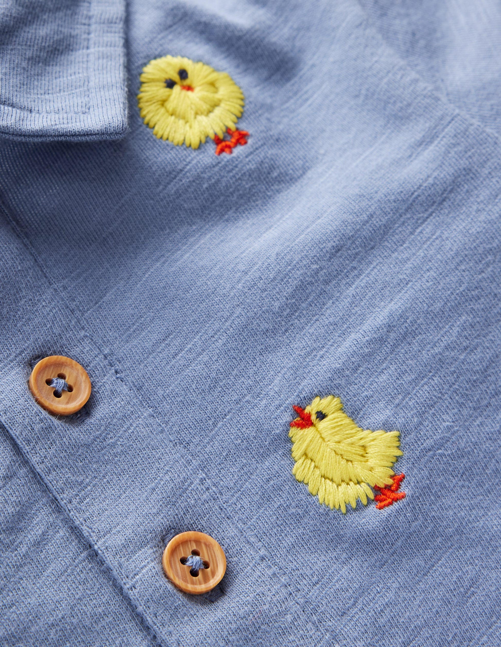 Embroidered Polo-Light Blue Fluffy Chicks-3