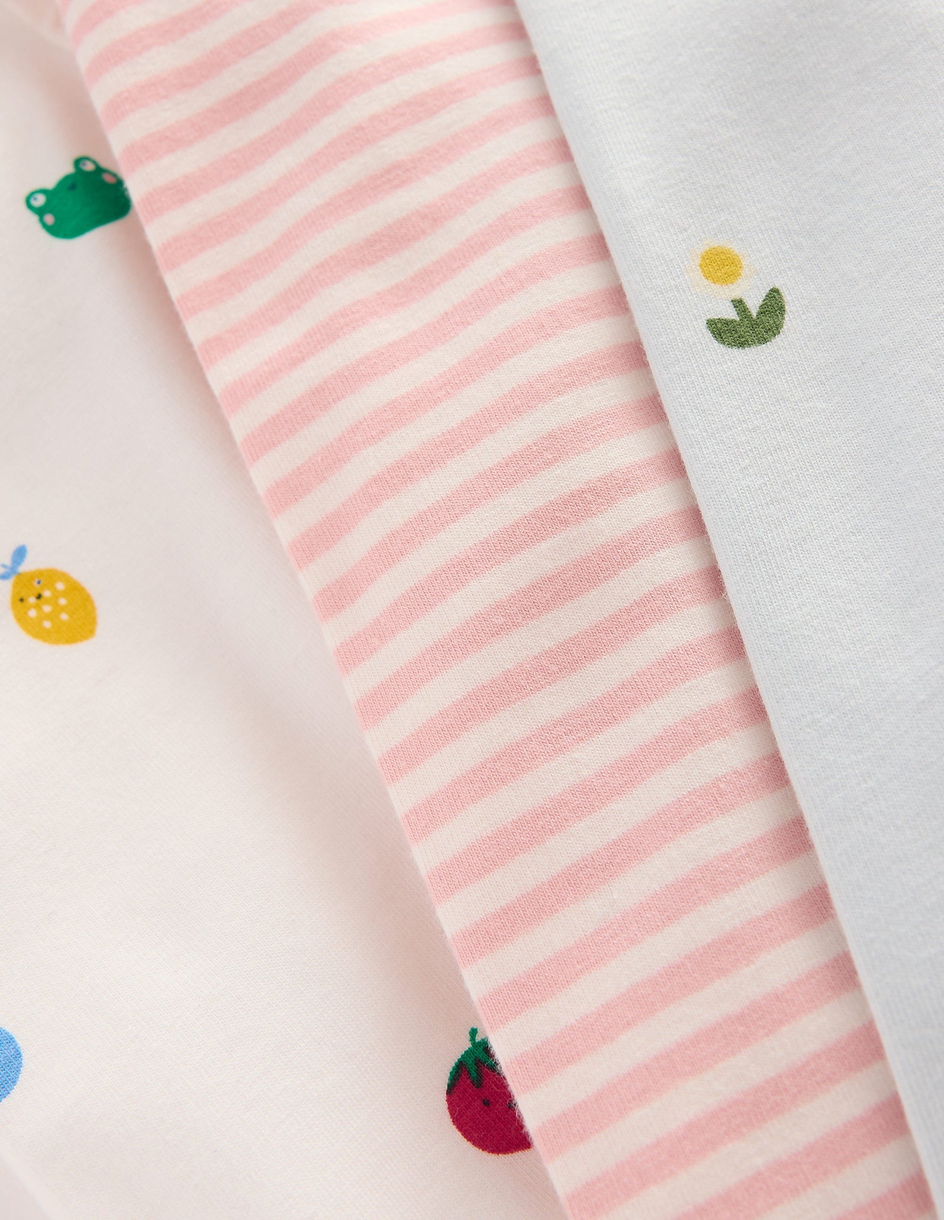 3-pack Cotton Leggings-Multi Daisy-2