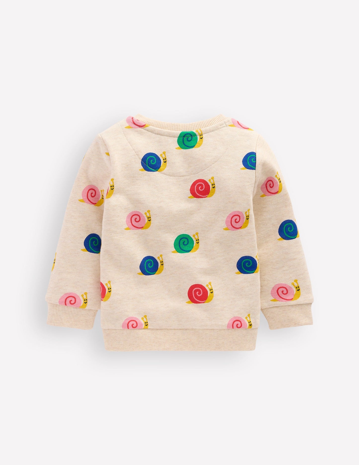 Printed Sweatshirt-Oatmeal Snail