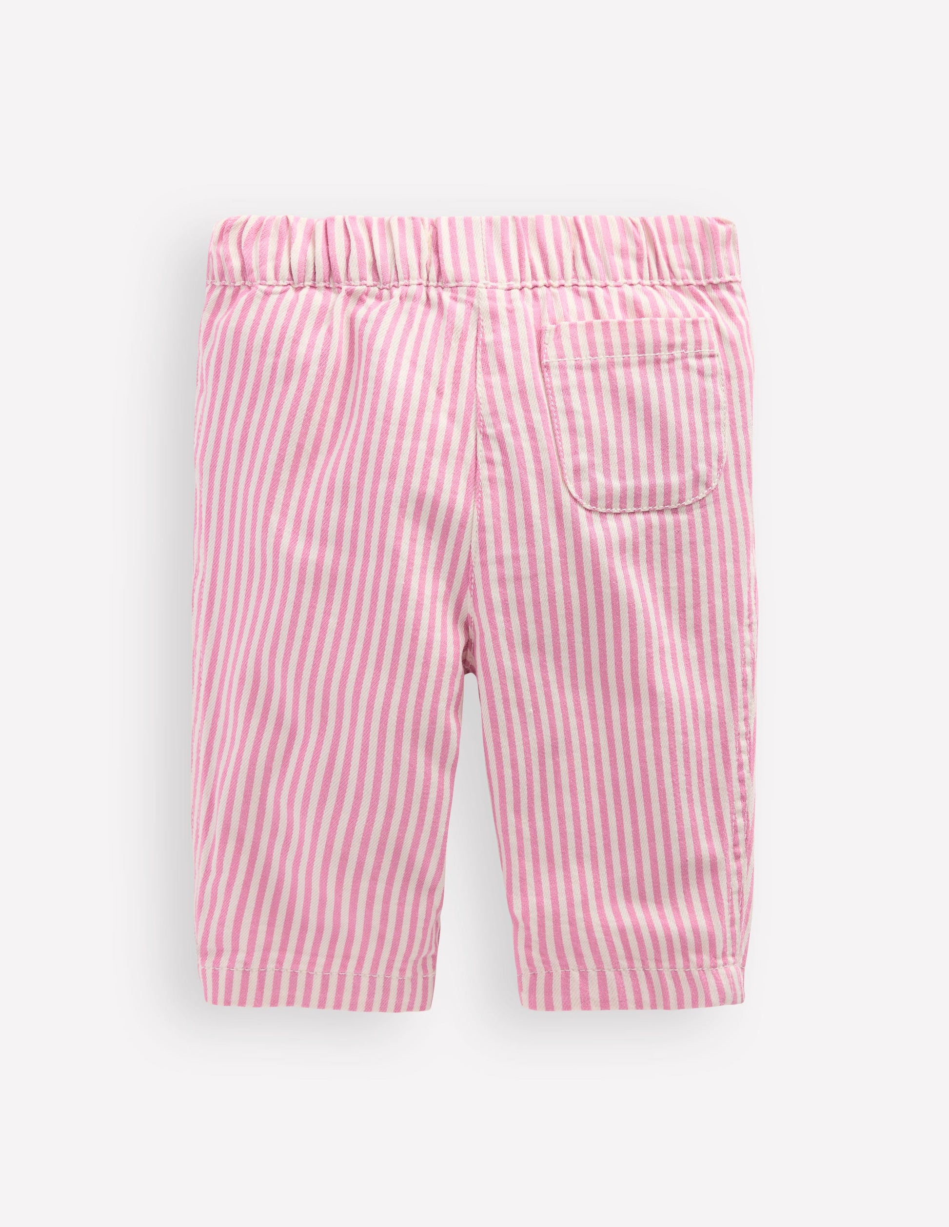 Cotton Pull-on Trousers-Pink Stripe-2