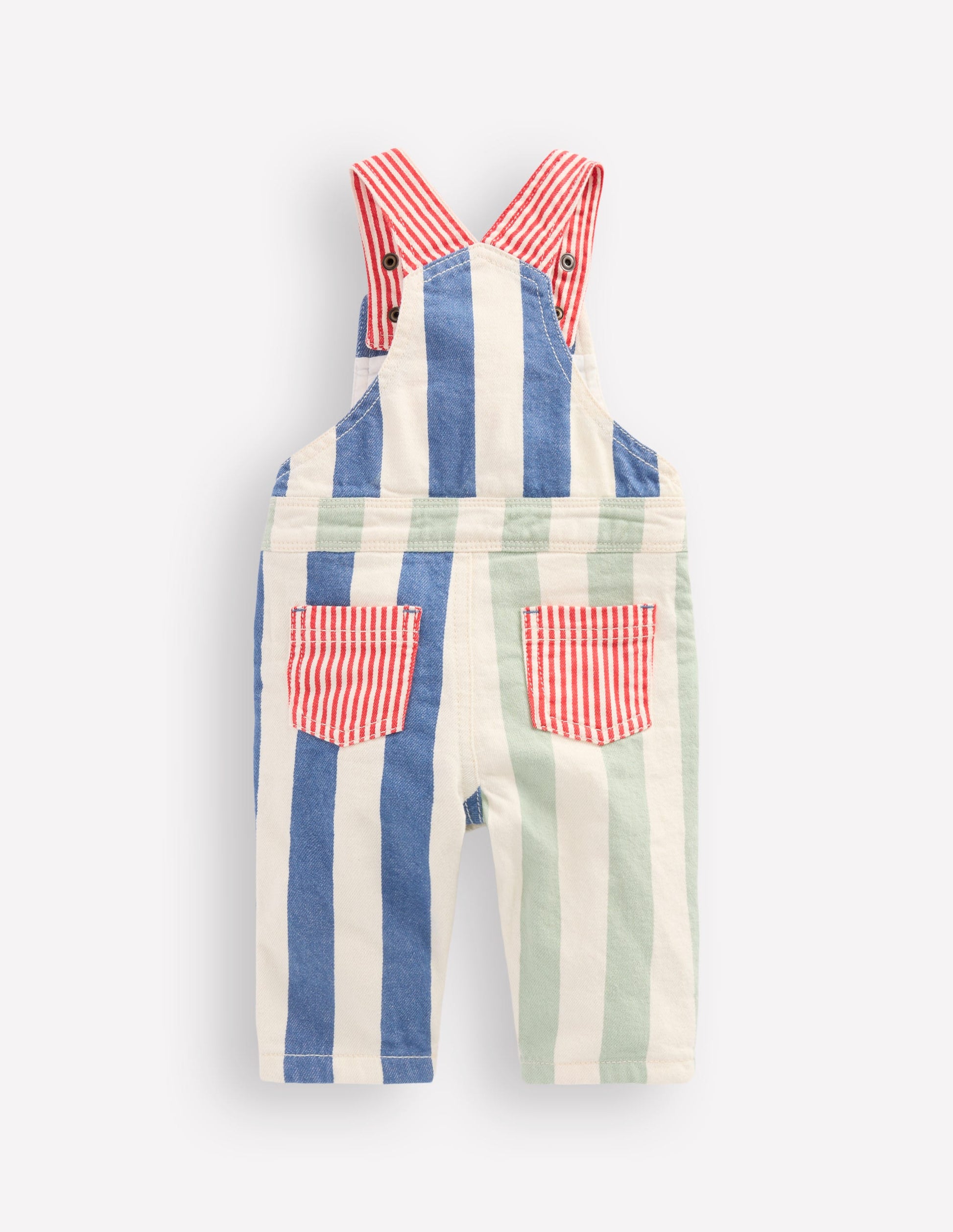 Woven Dungaree-Multi Hotchpotch-2