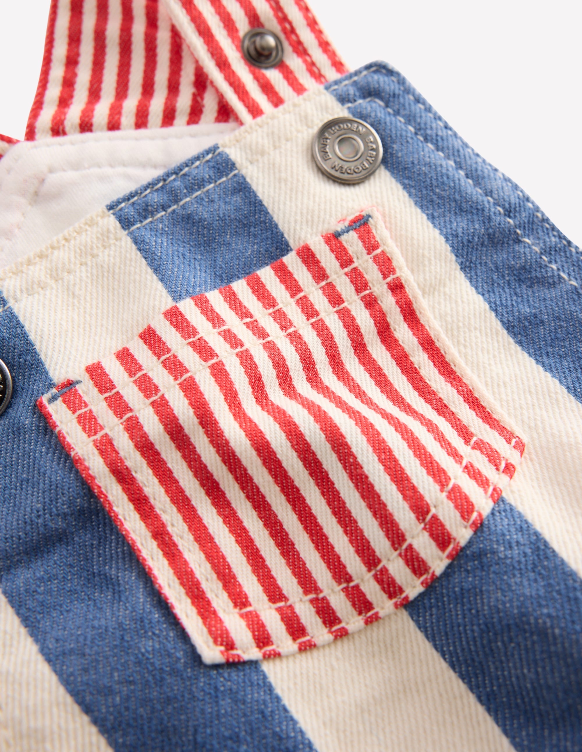 Woven Dungarees-Multi Hotchpotch - Image 3