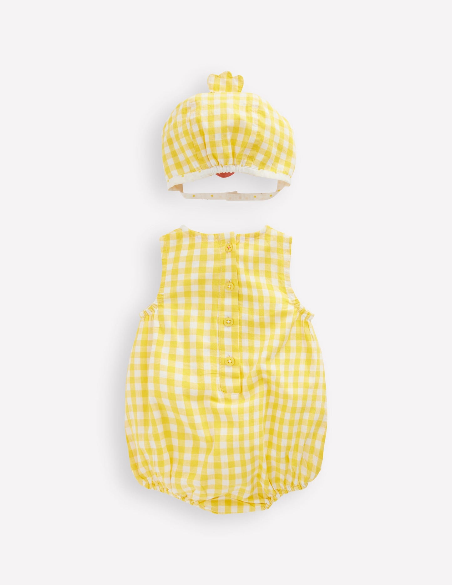 Novelty Easter Set-Pineapple Yellow Gingham Chick