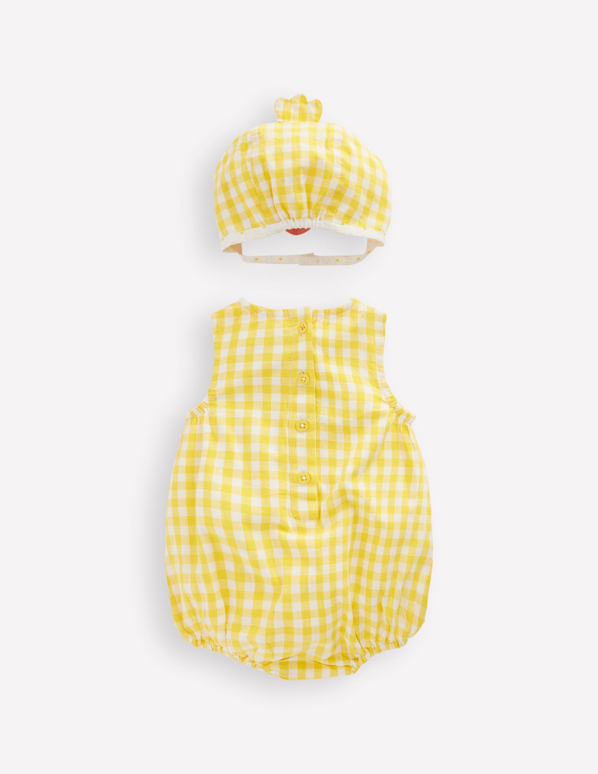 Novelty Easter Set-Pineapple Yellow Gingham Chick-2