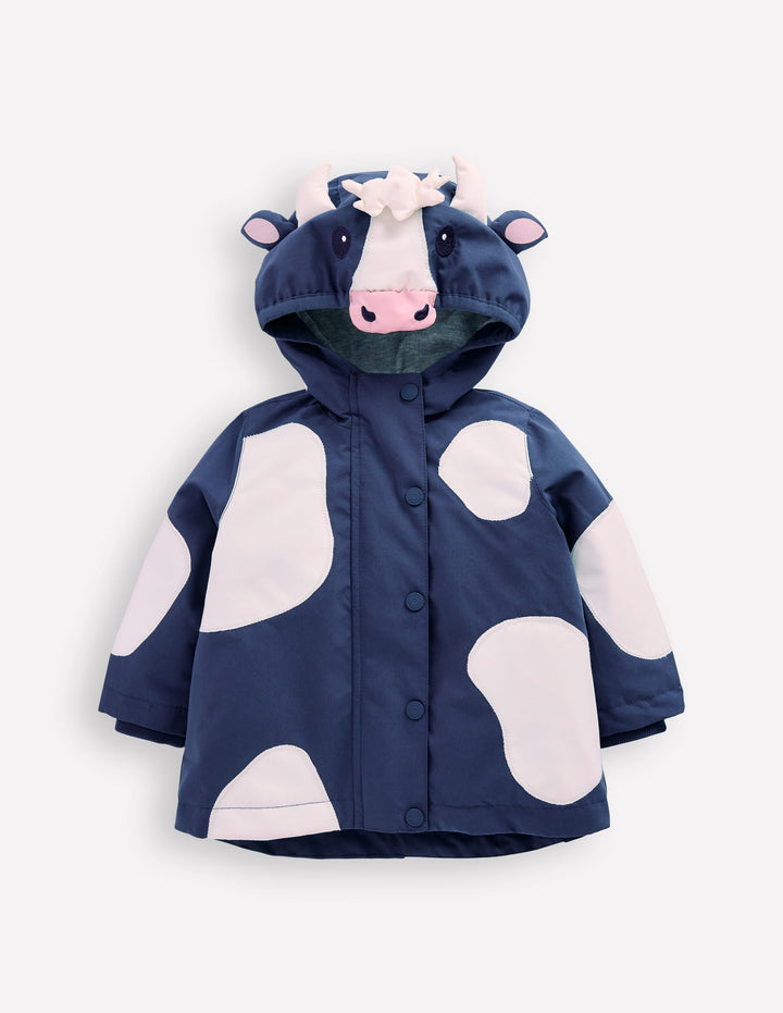 Novelty Fisherman Coat-Cow