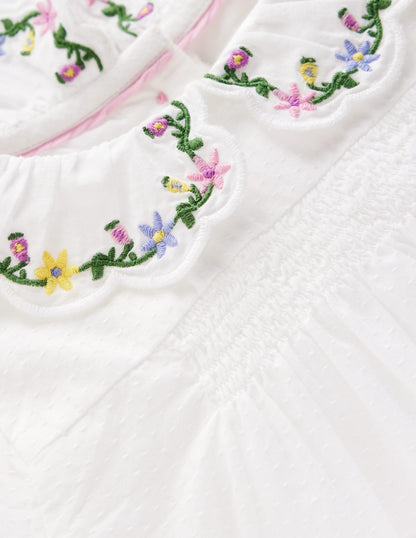 Embroidered Collar Woven Top-Soft Ivory Embroidery-3