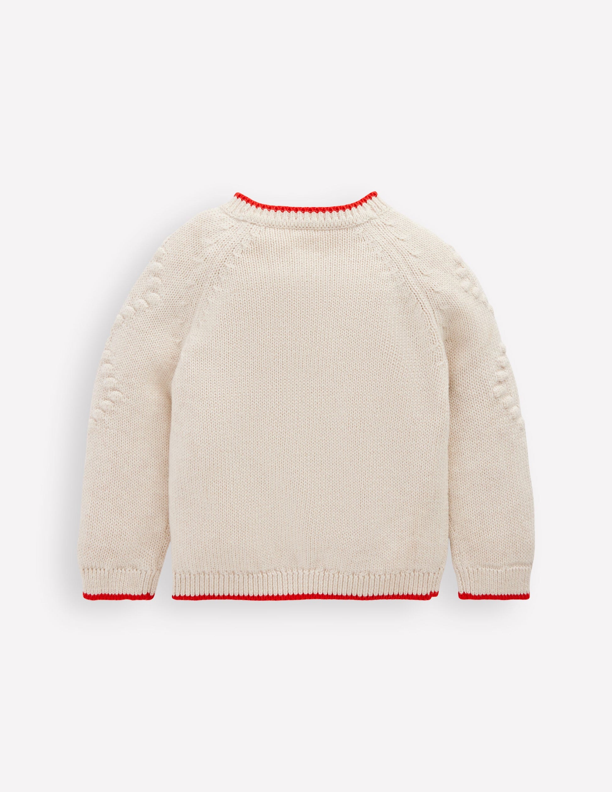 Cotton Embroidered Cardigan-Ecru Flowers-2