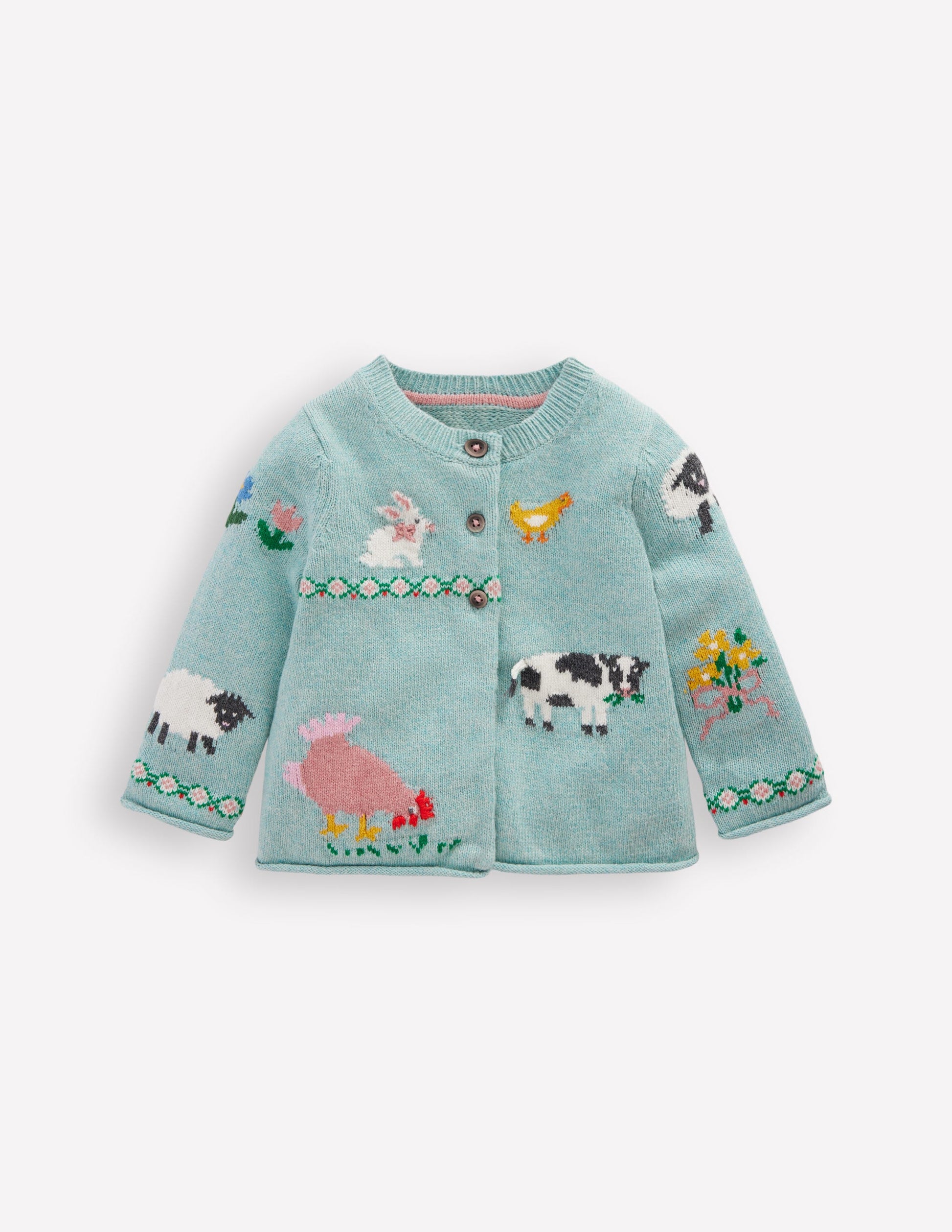 Fun Logo Cardigan-Georgian Blue Farm Yard-2