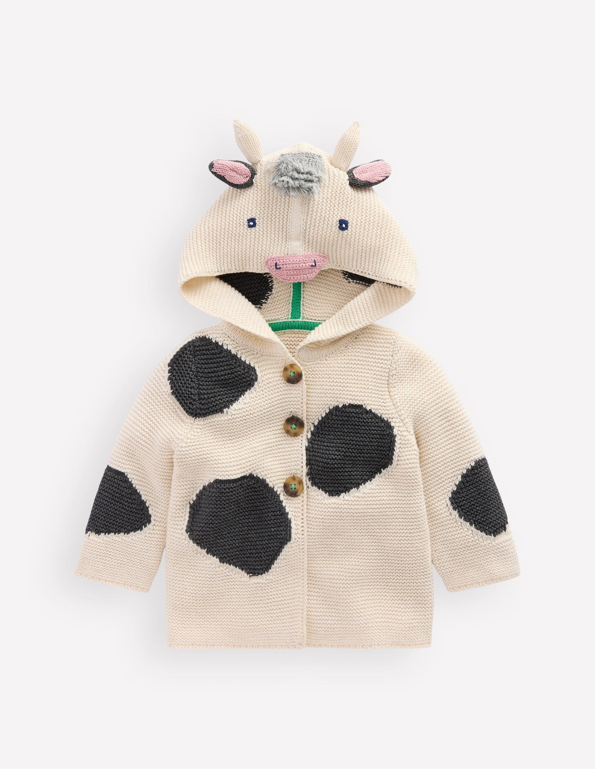 Novelty Cotton Knitted Jacket-Cow-1