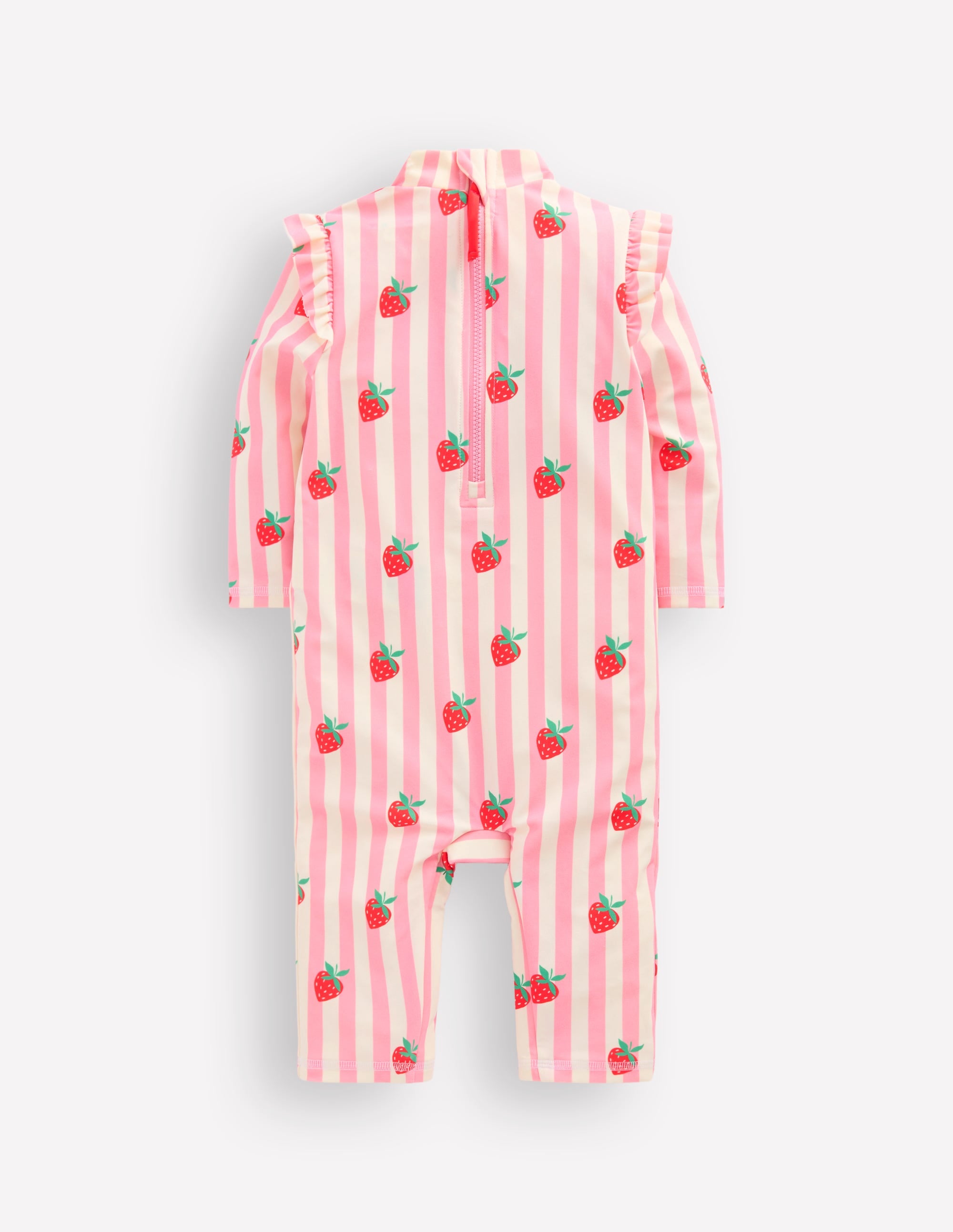 Sun Safe Surfsuit-Pink Strawberry Stripe - Image 2
