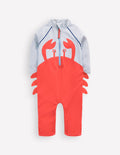 Logo Sun Safe Surfsuit-Glacier Blue Crab
