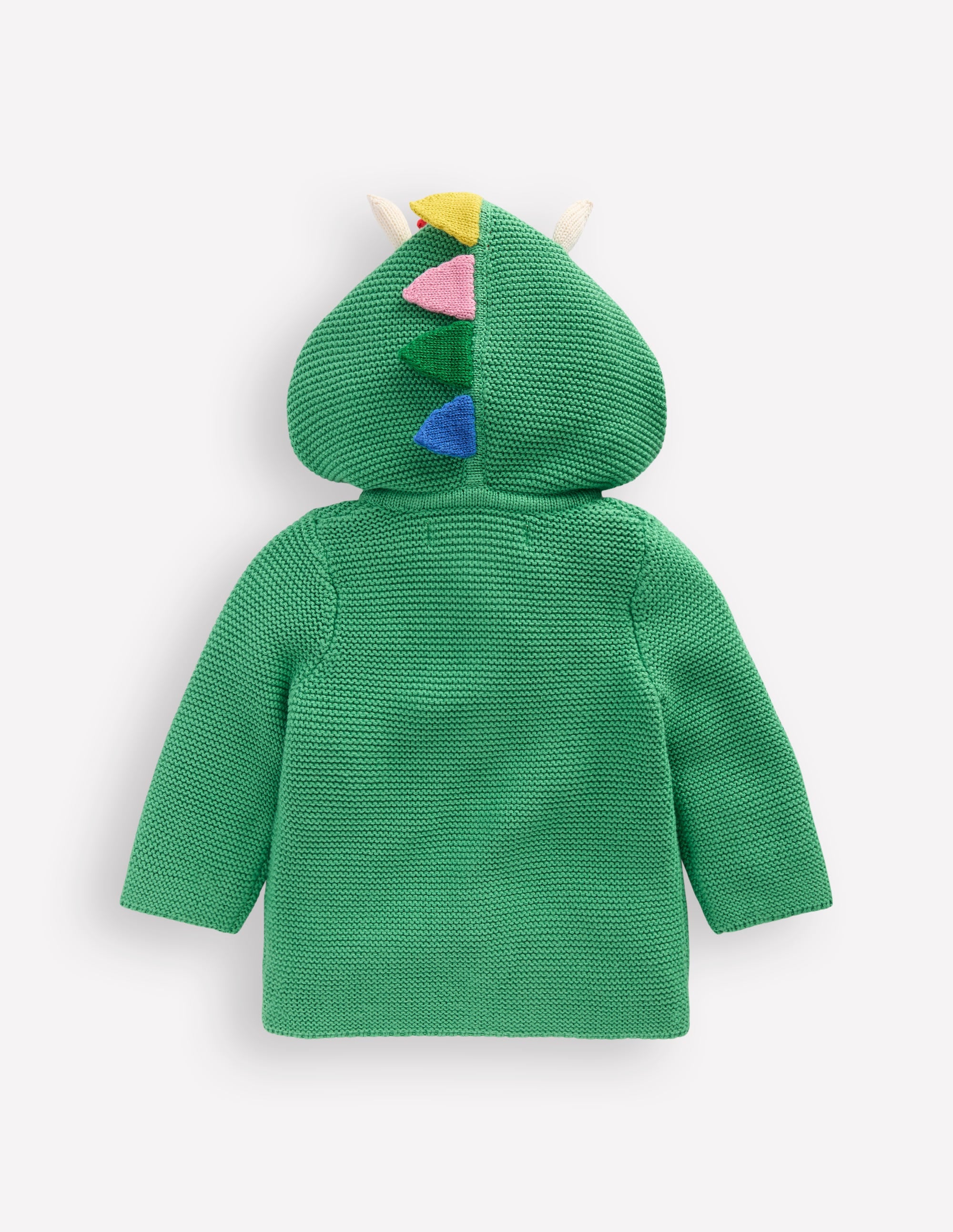 Novelty Cotton Knitted Jacket-Aloe Green Dino - Image 2