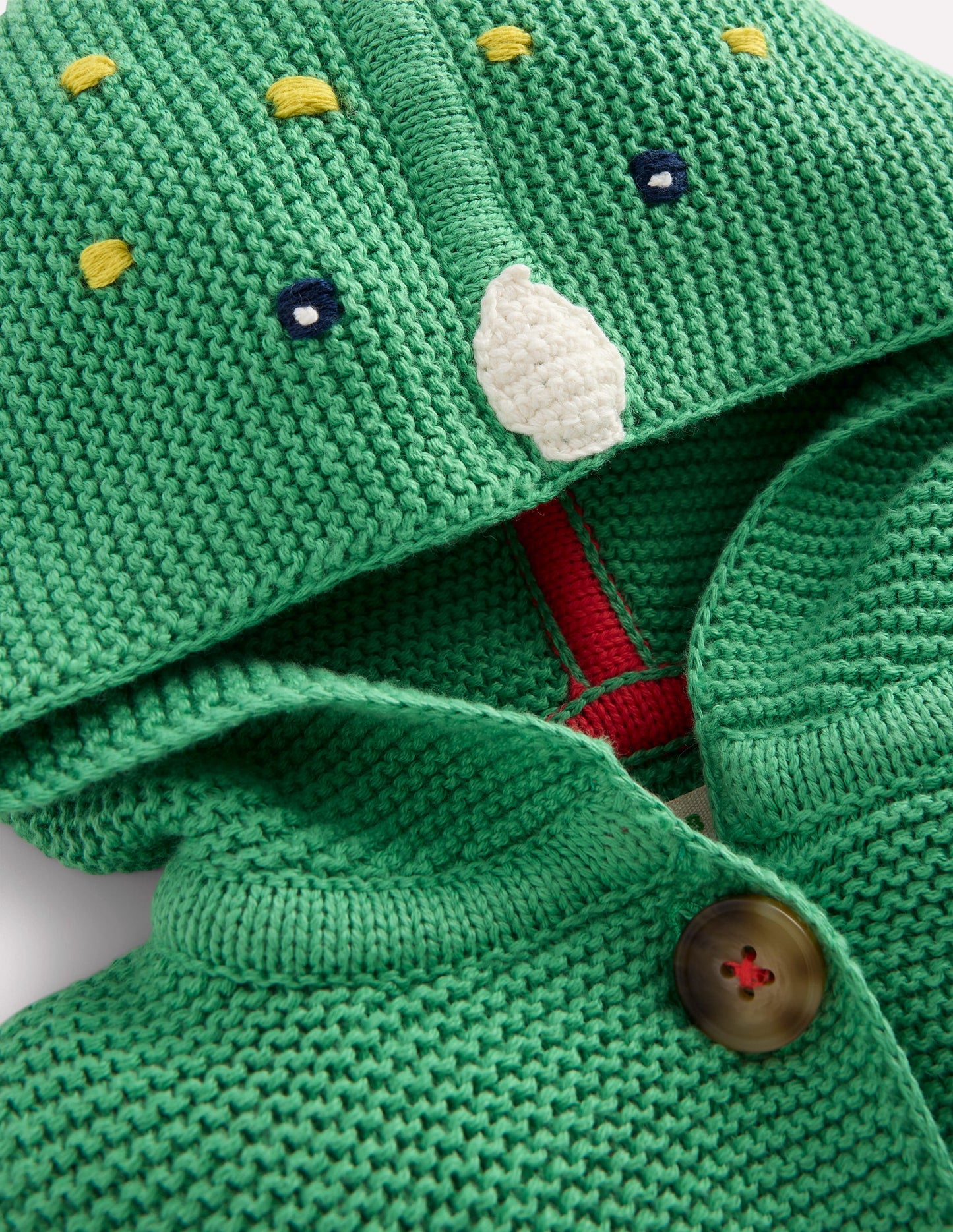 Novelty Knitted Jacket-Aloe Green Dragon