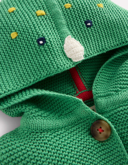 Novelty Knitted Jacket-Aloe Green Dragon-3