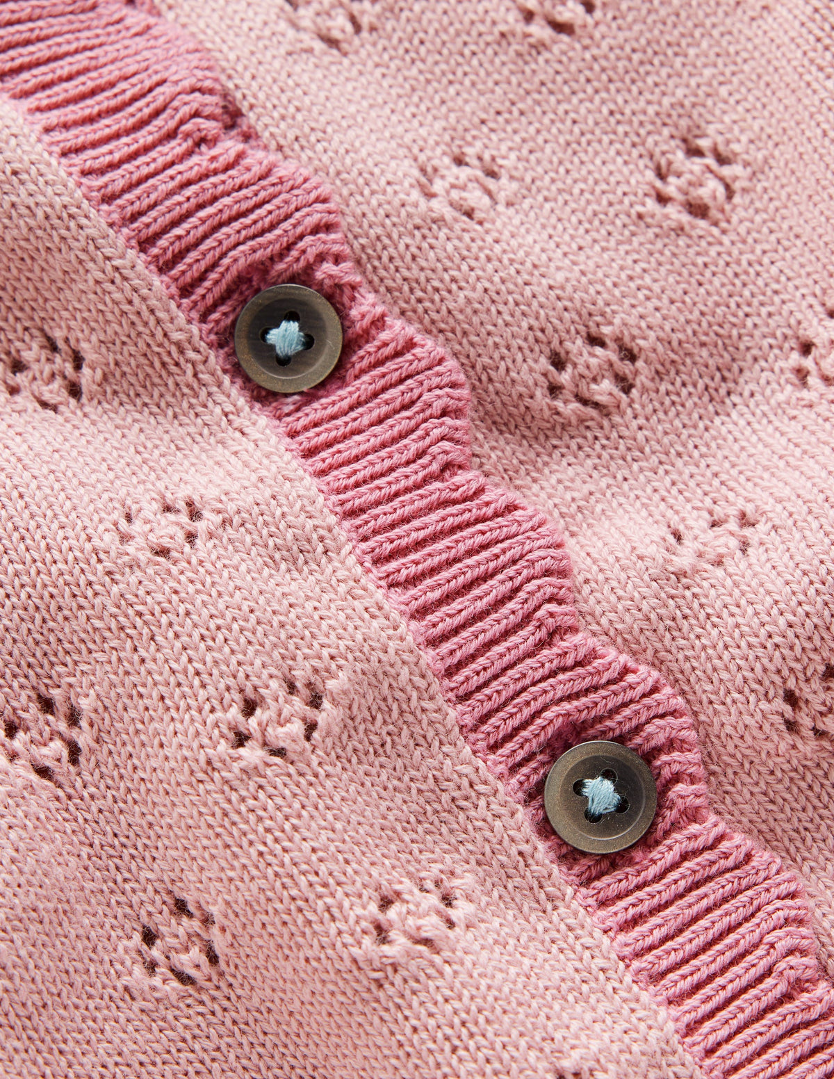 Scalloped Cardigan-Vintage Pink - Image 3