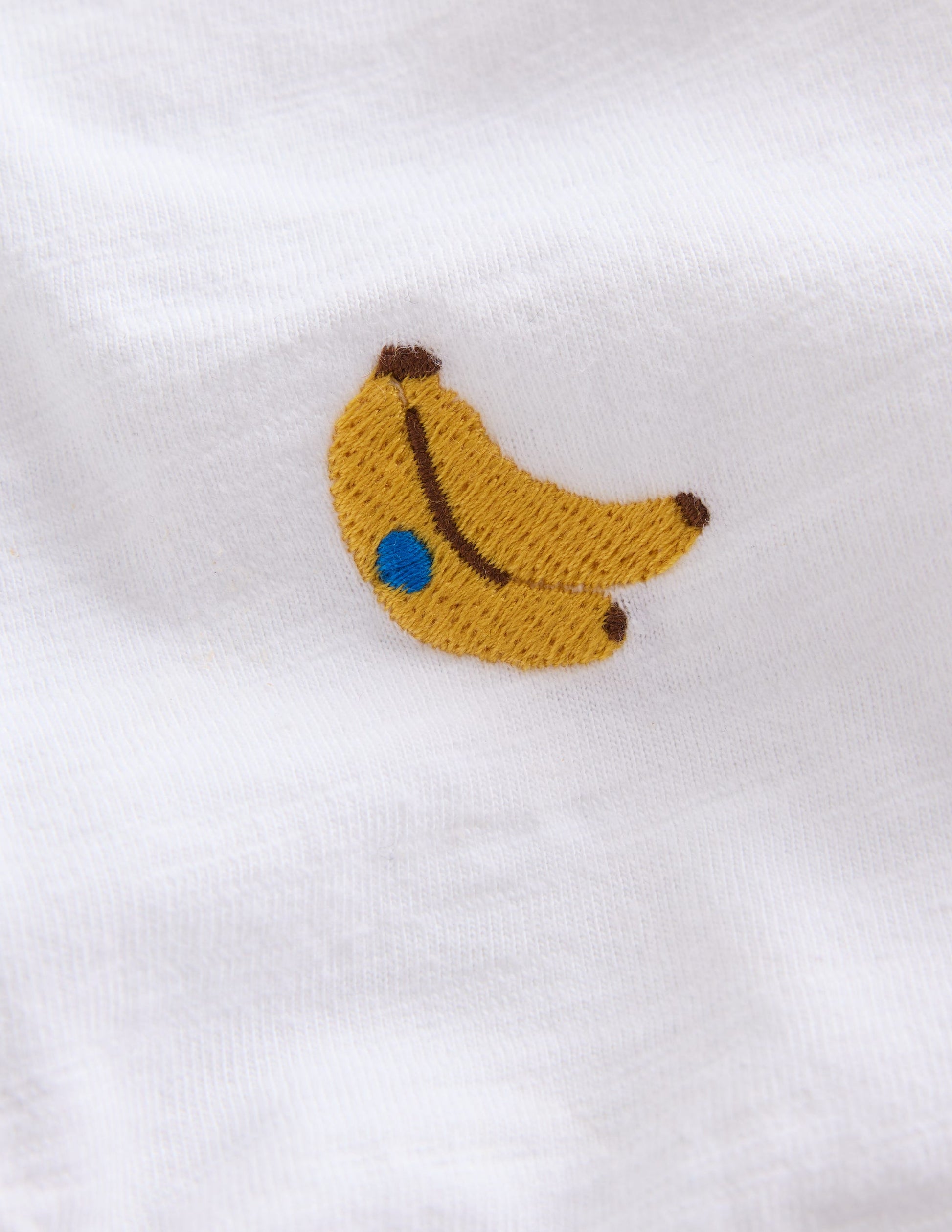 Embroidered Polo-Ivory Bananas-3