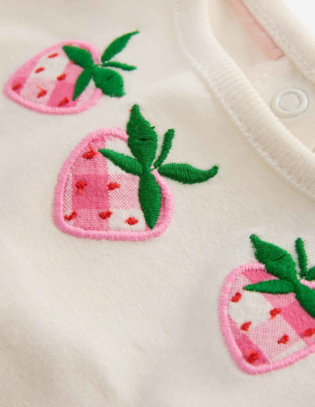 Jersey and Woven Play Set-Strawberry Gingham - Image 3