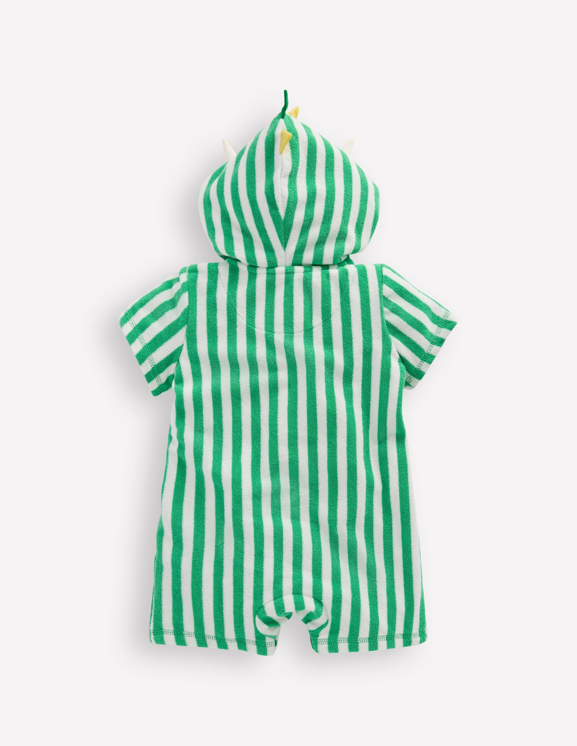 Novelty Towelling Romper-Aloe Green Dino-2