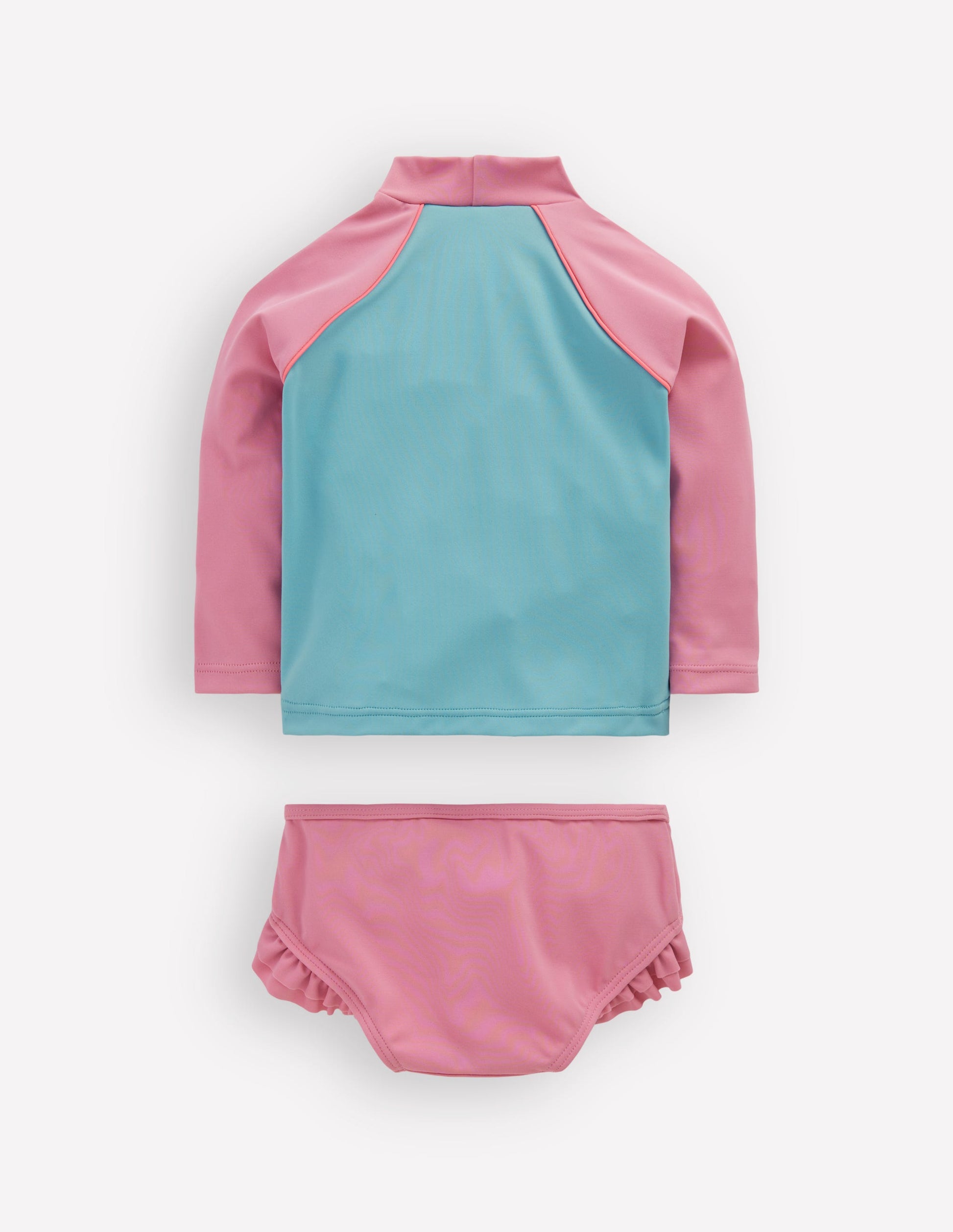 Logo Rash Vest Set-Pink Patchwork Sun-2