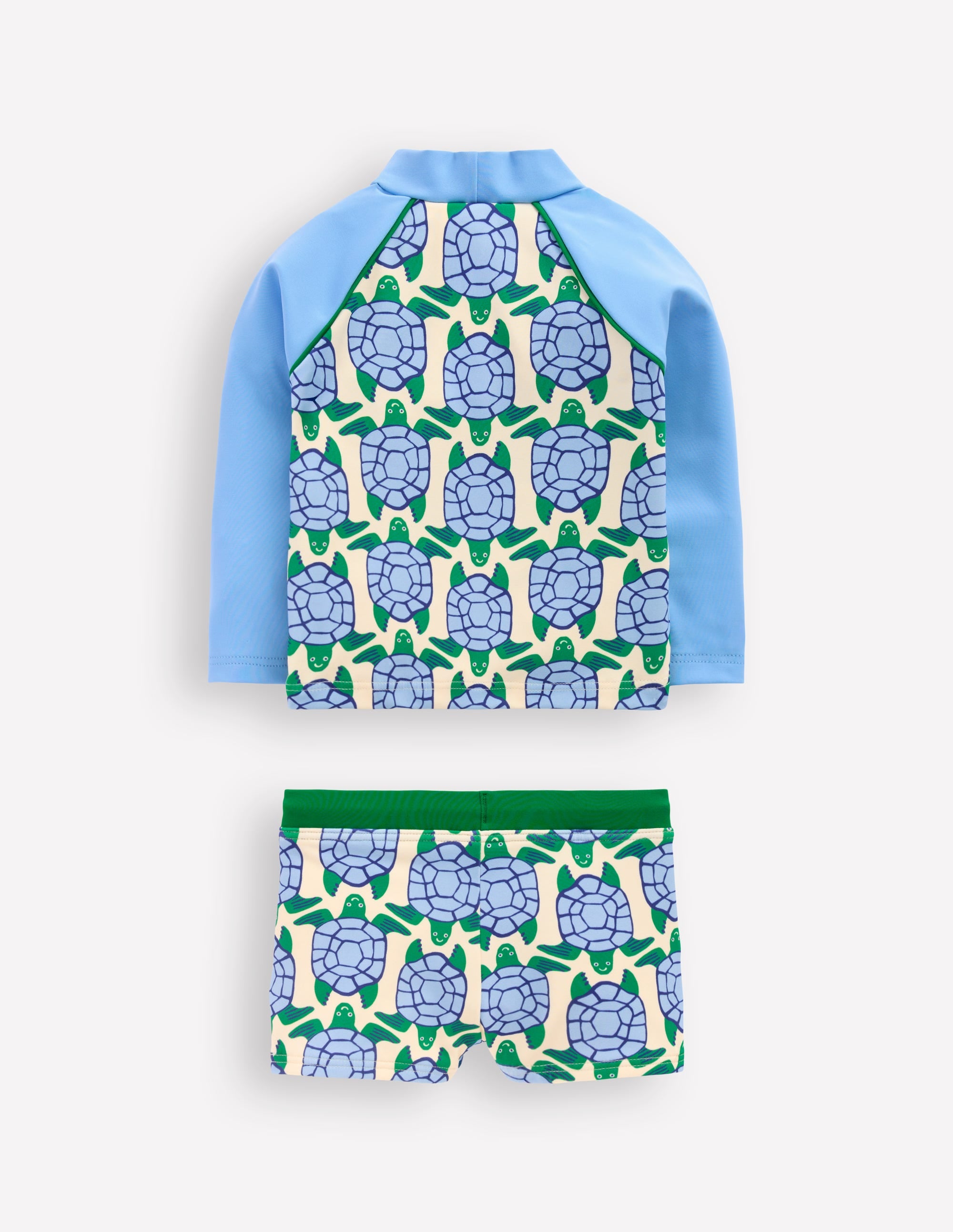 Rash Vest Set-Blue Geo Turtles - Image 2