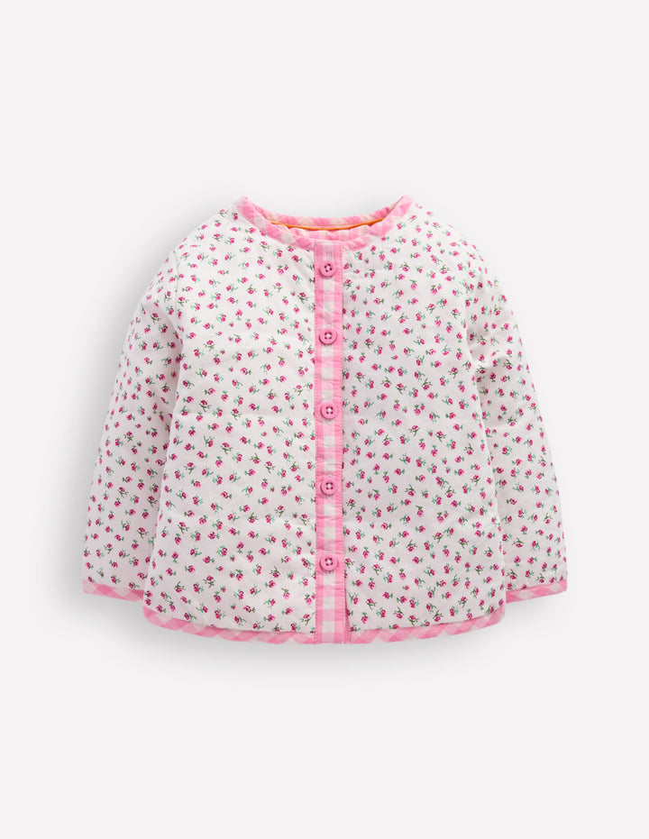 Appliqué Quilted Jacket-Patchwork Ditsy Sun