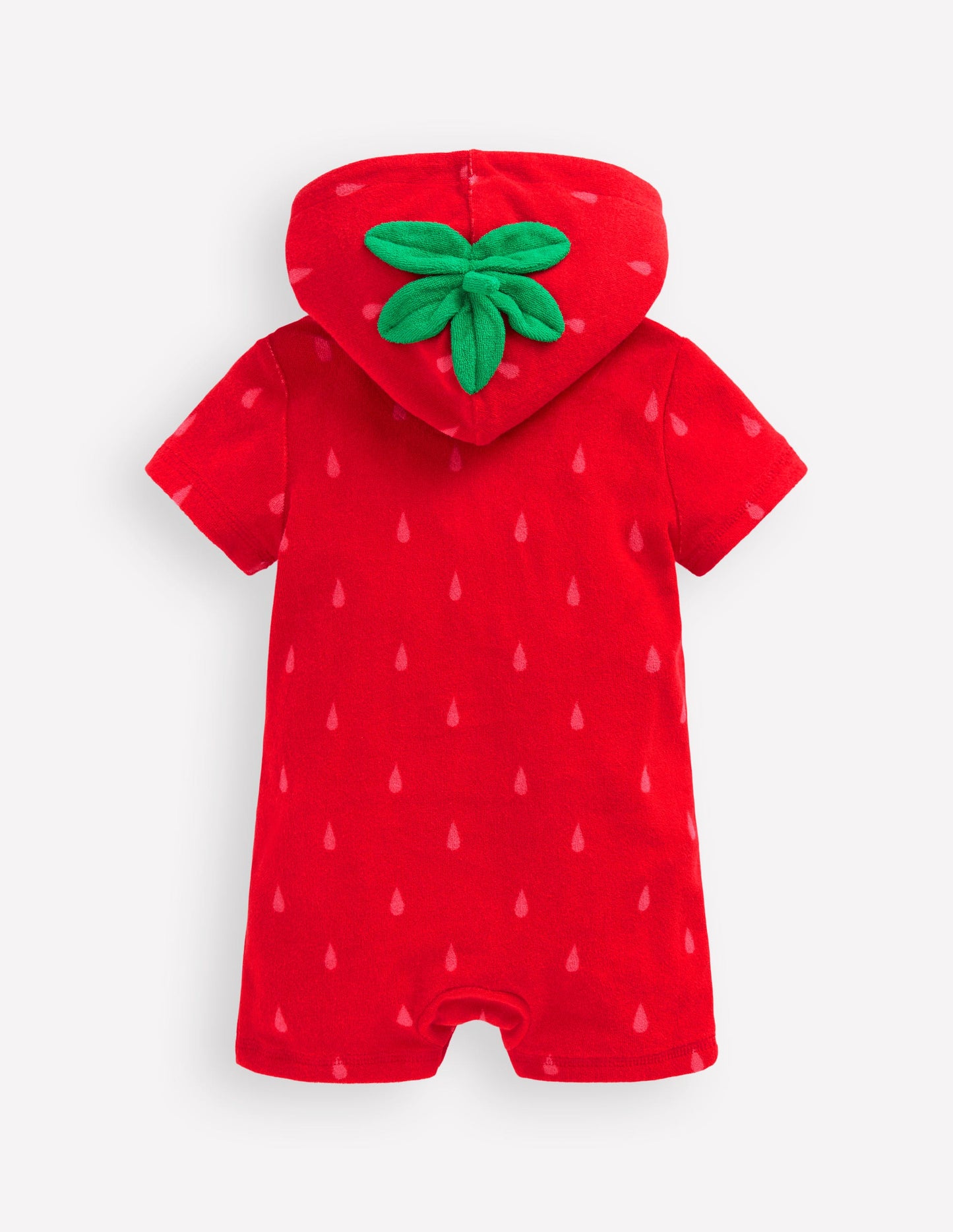 Novelty Towelling Romper-Strawberry
