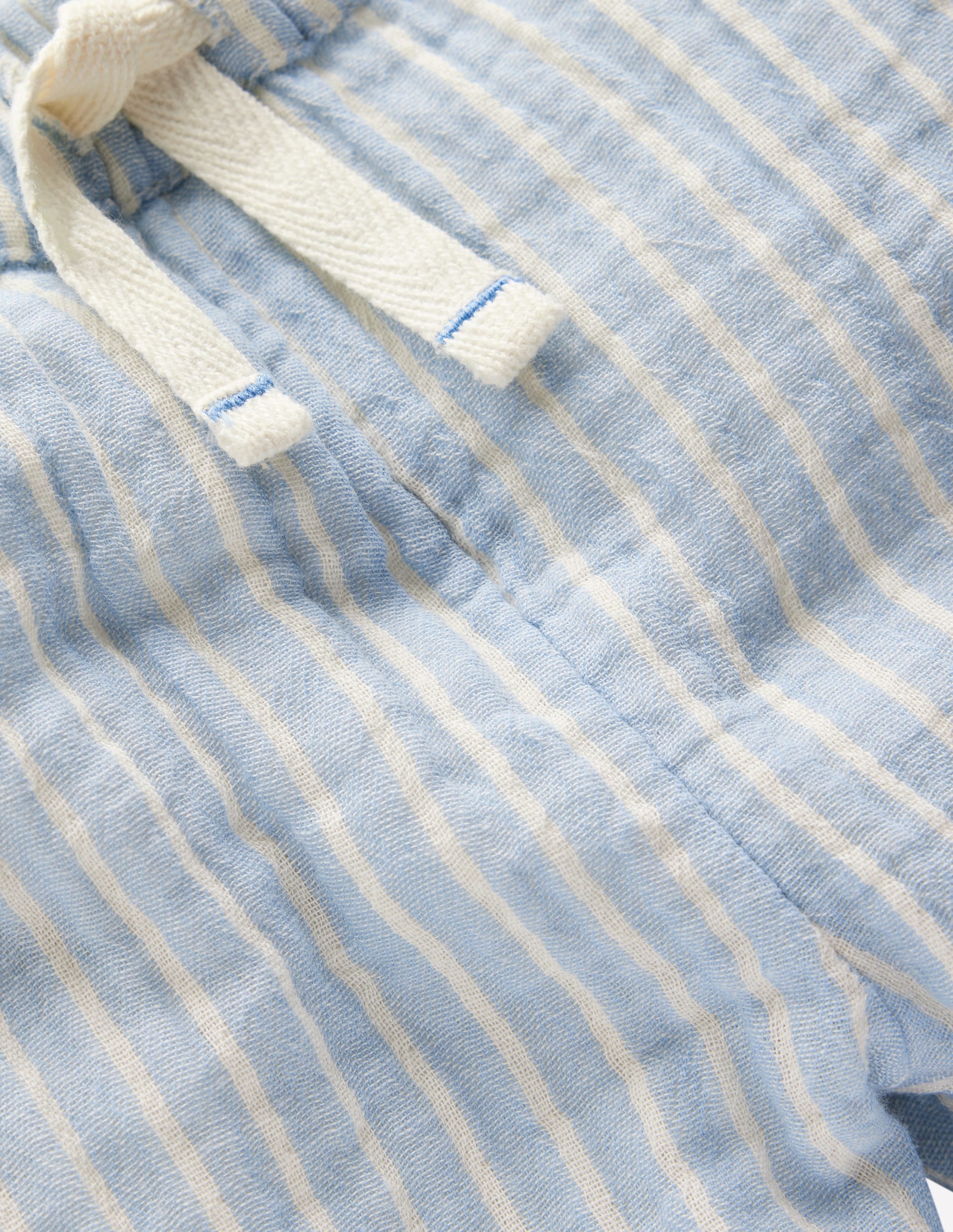 Double Cloth Trousers-Light Blue Stripe - Image 3