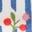 Short Jersey Dungaree Set-Bluejay Cherry Stripe