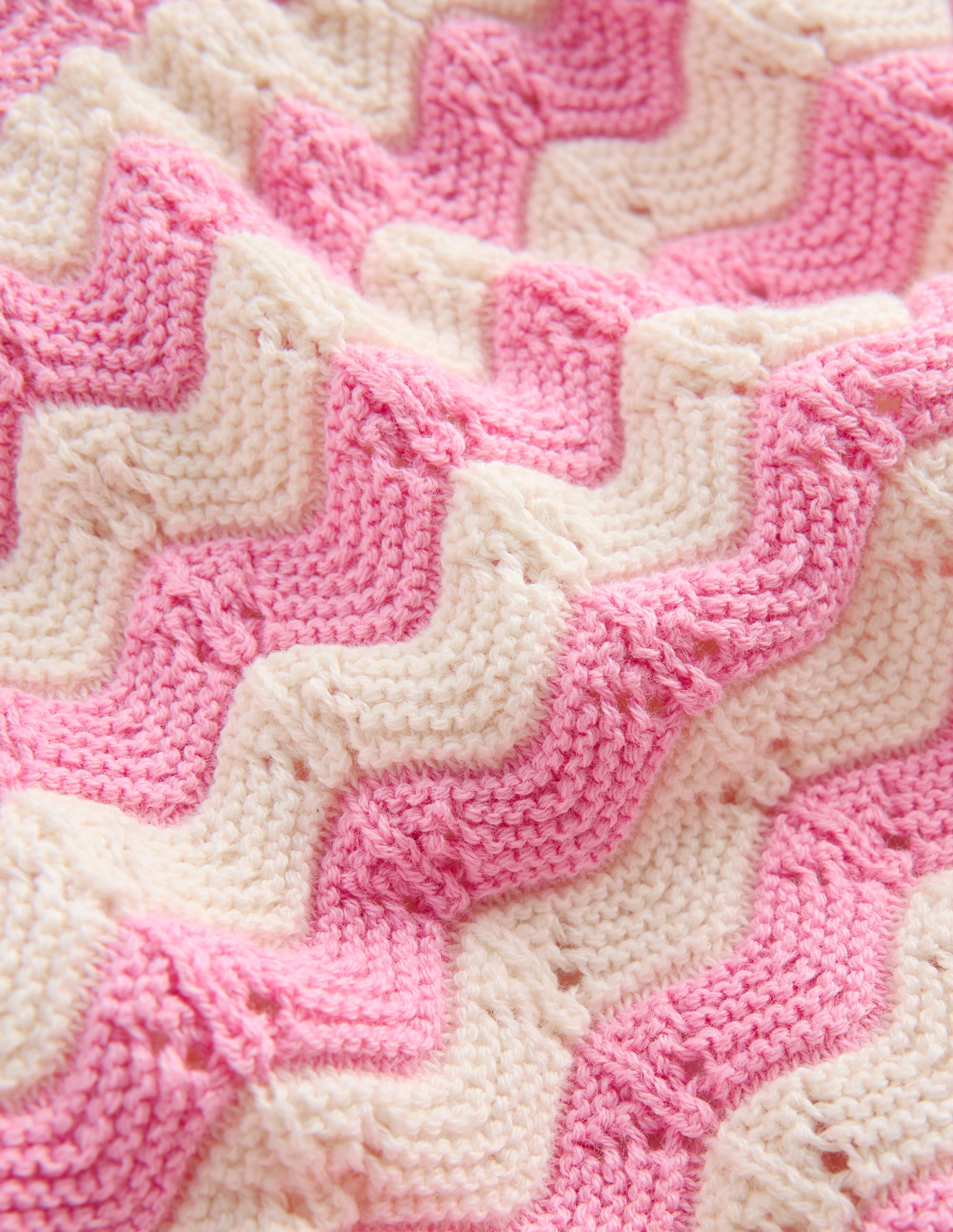 Pointelle Knitted Play Set-Pink Wave - Image 3