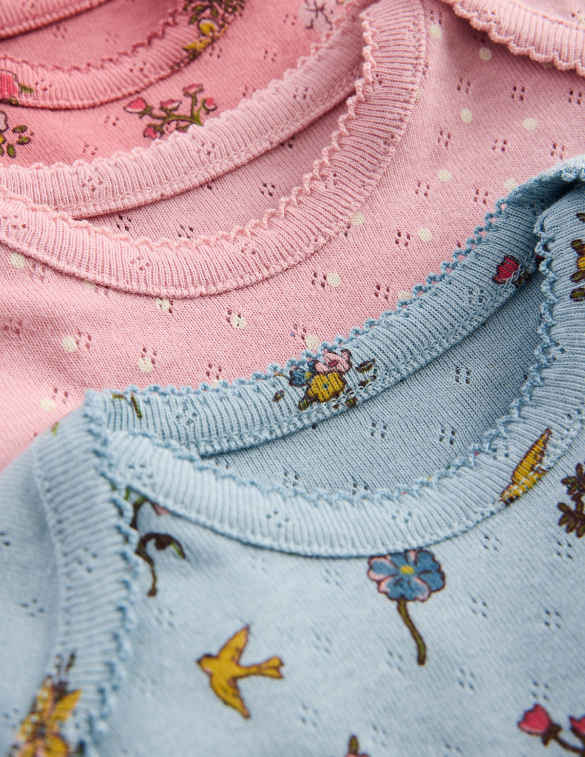 3-pack Pointelle Bodies-Pink Spaced Floral - Image 2