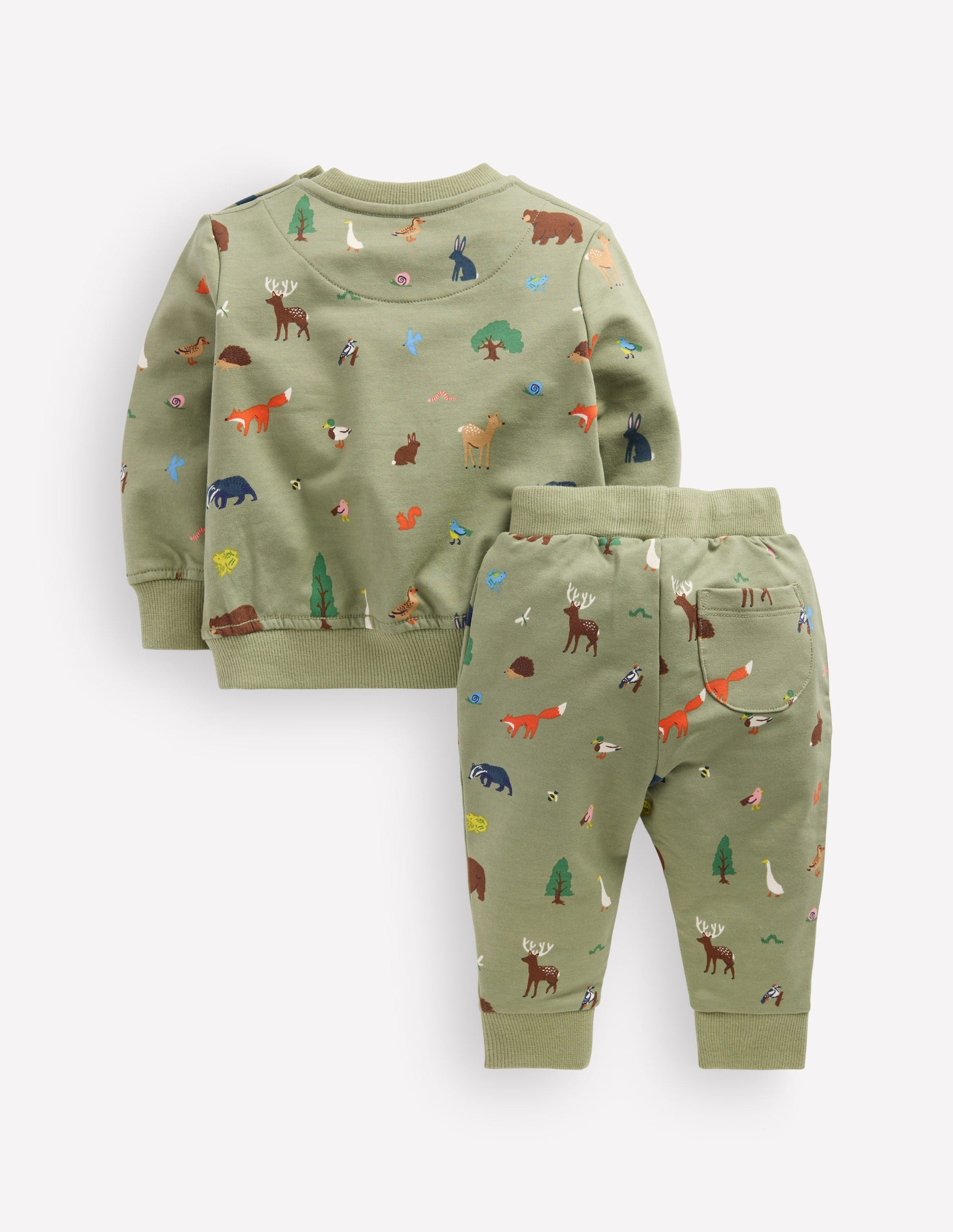 Sweatshirt Play Set-Green Woodland Animals-2