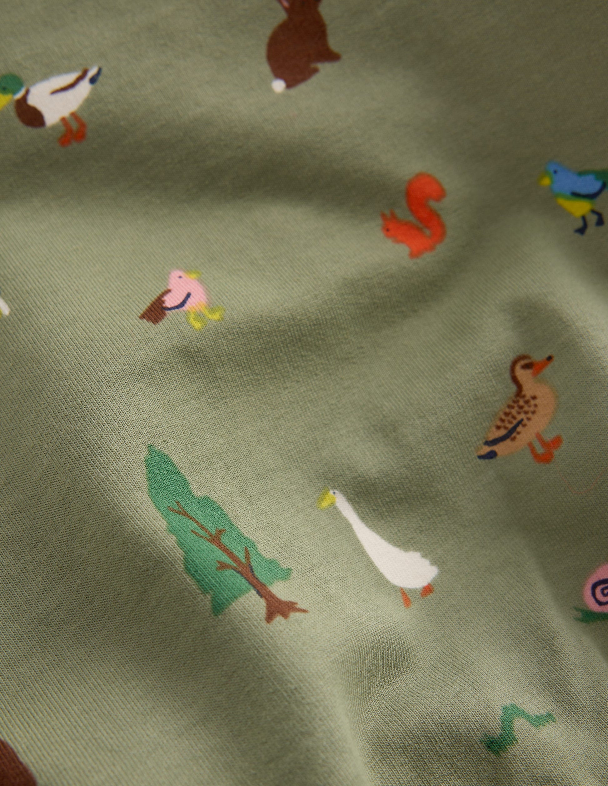 Sweatshirt Play Set-Green Woodland Animals-3