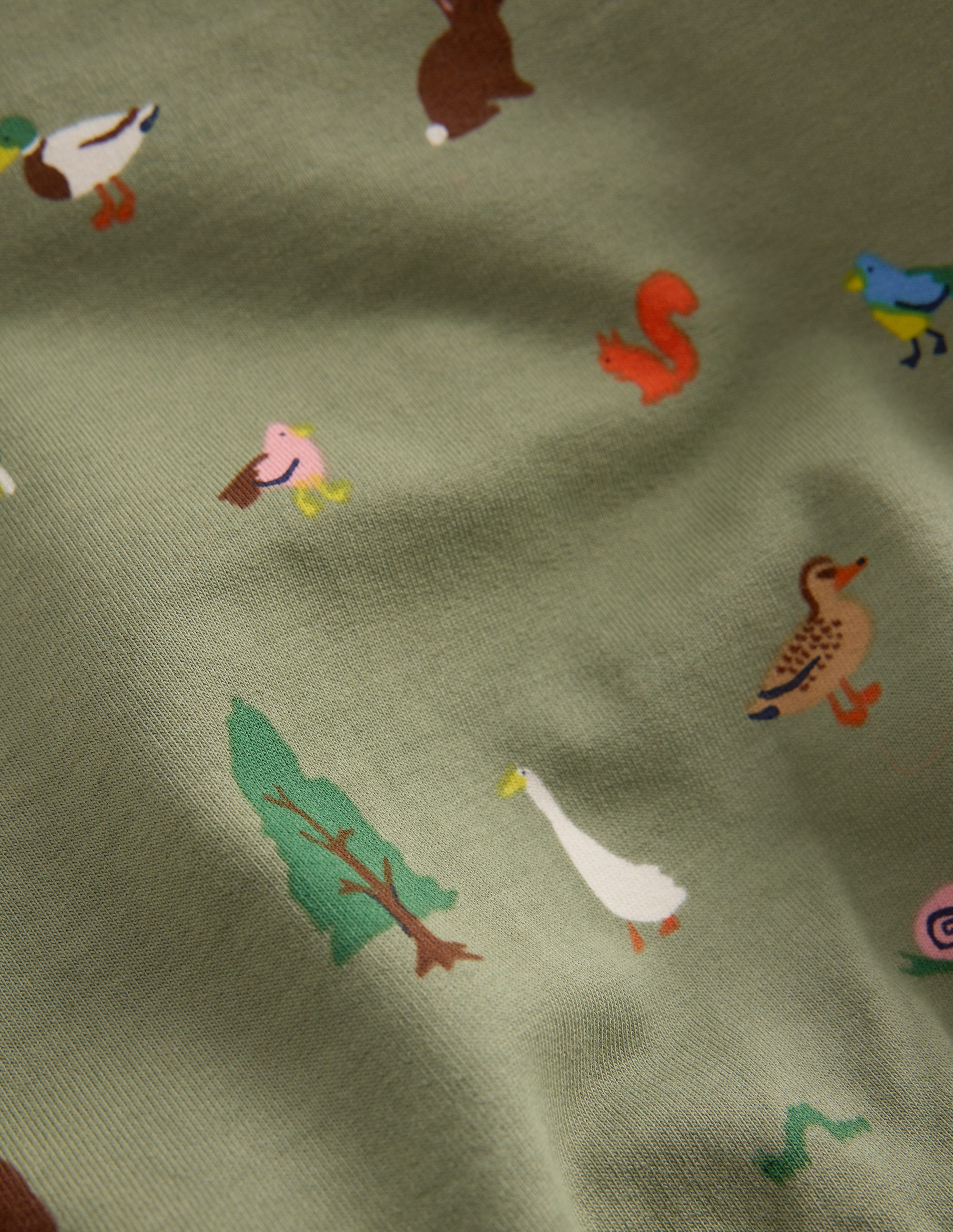 Sweatshirt Play Set-Green Woodland Animals - Image 3