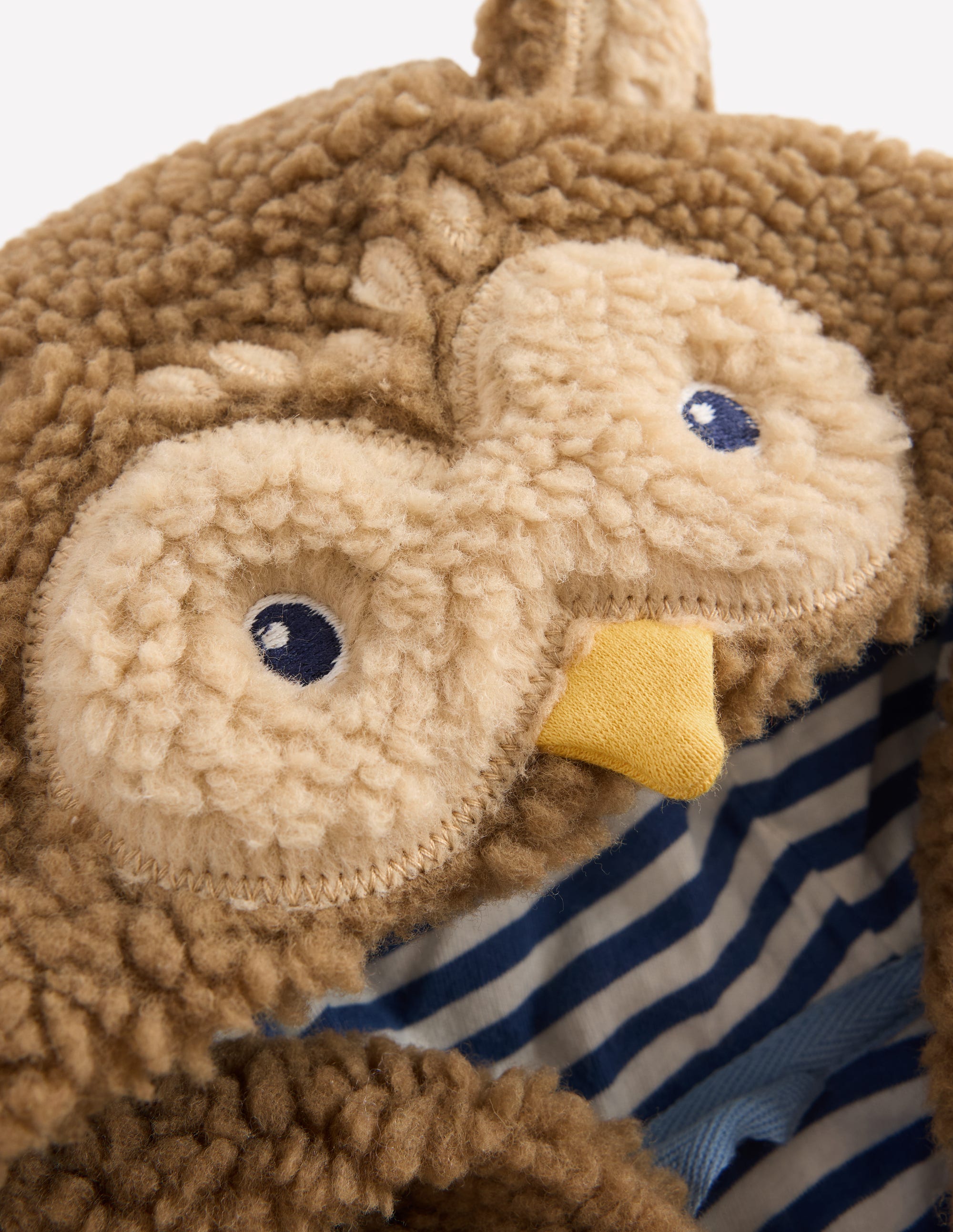 Novelty Cosy Borg Jacket-Brown Owl - Image 6