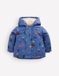 3-in-1 Shower Resistant Coat-Bluejay Woodland Animals