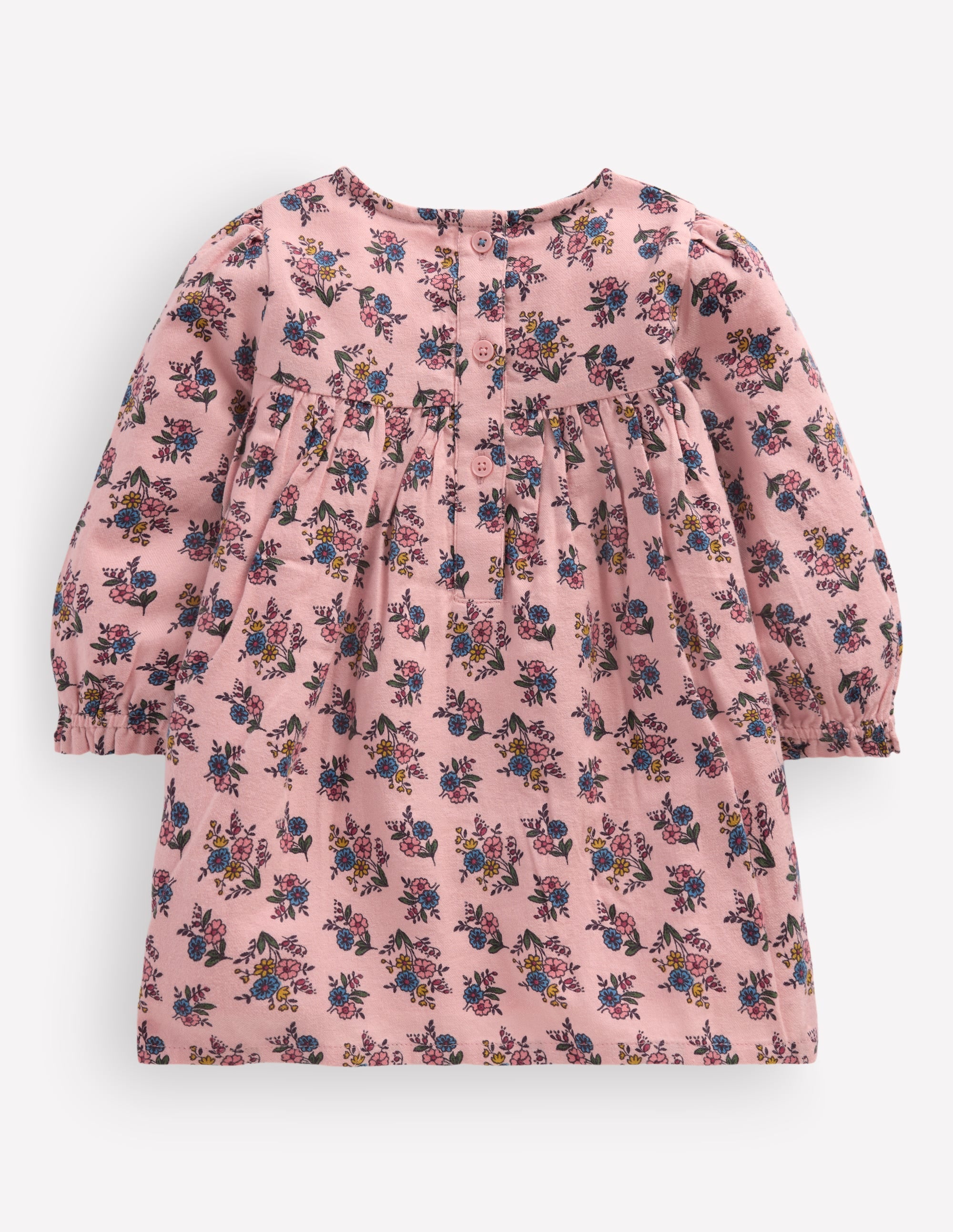 Smocked Occasion Dress-Pink Sprouting Garden - Image 3