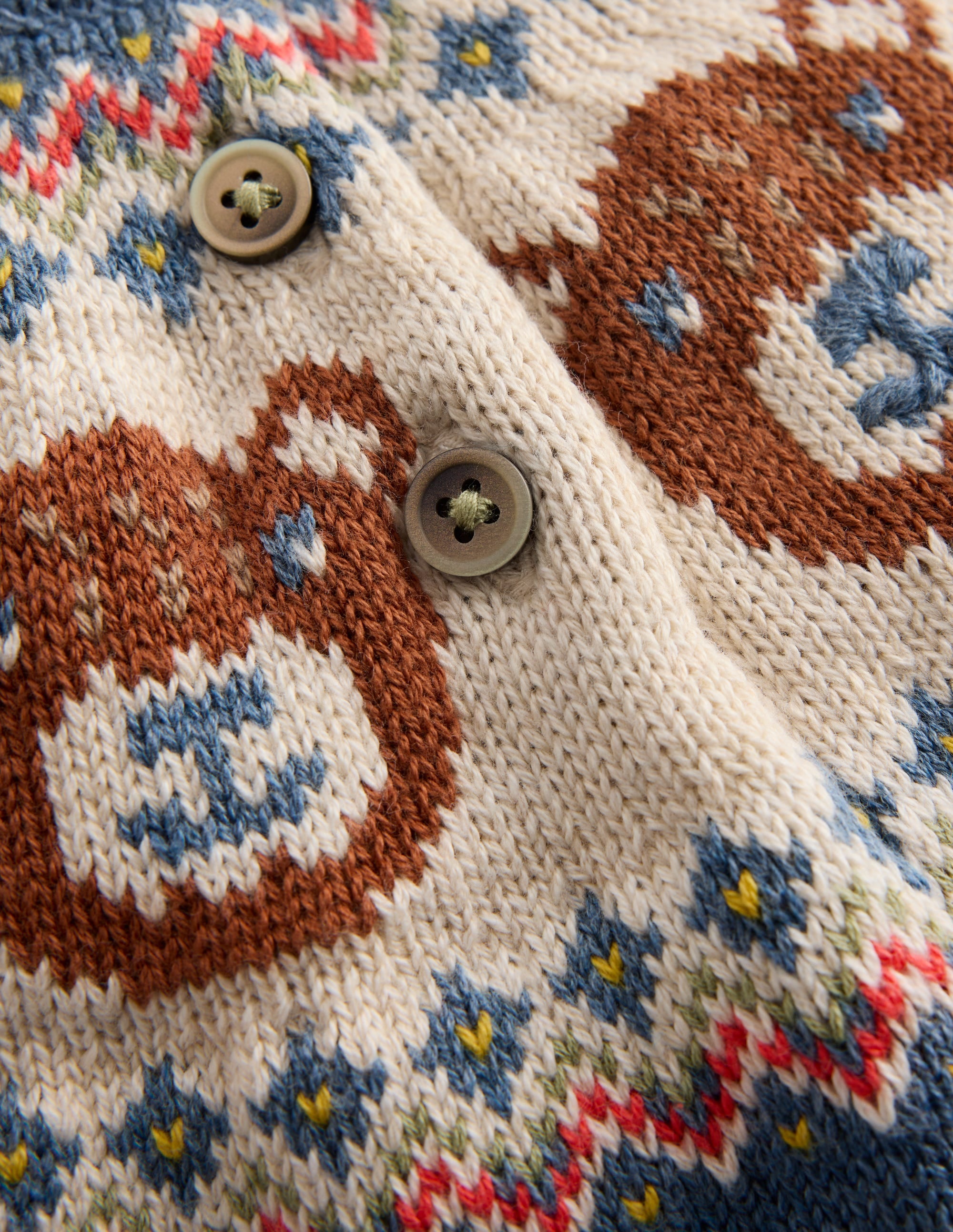 Fair Isle Knitted Play Set-Denim Blue Bear Fair Isle - Image 3